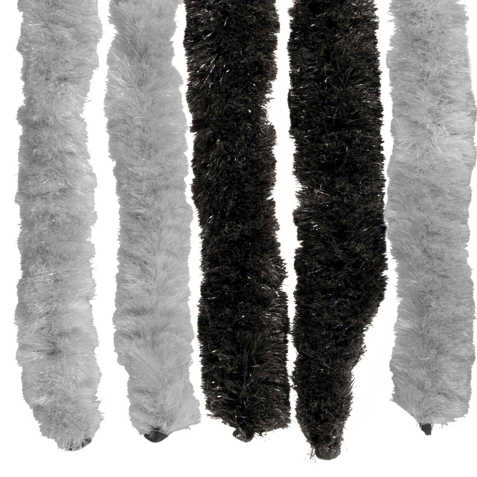 Zavjesa protiv insekata Chenille Siva i crna 100 x 230 cm
