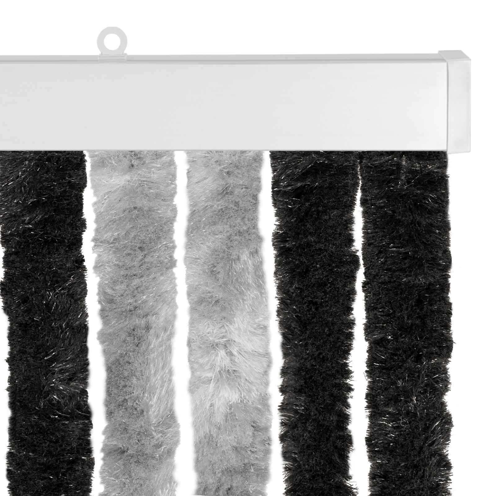 Zavjesa protiv insekata Chenille Siva i crna 118 x 220 cm