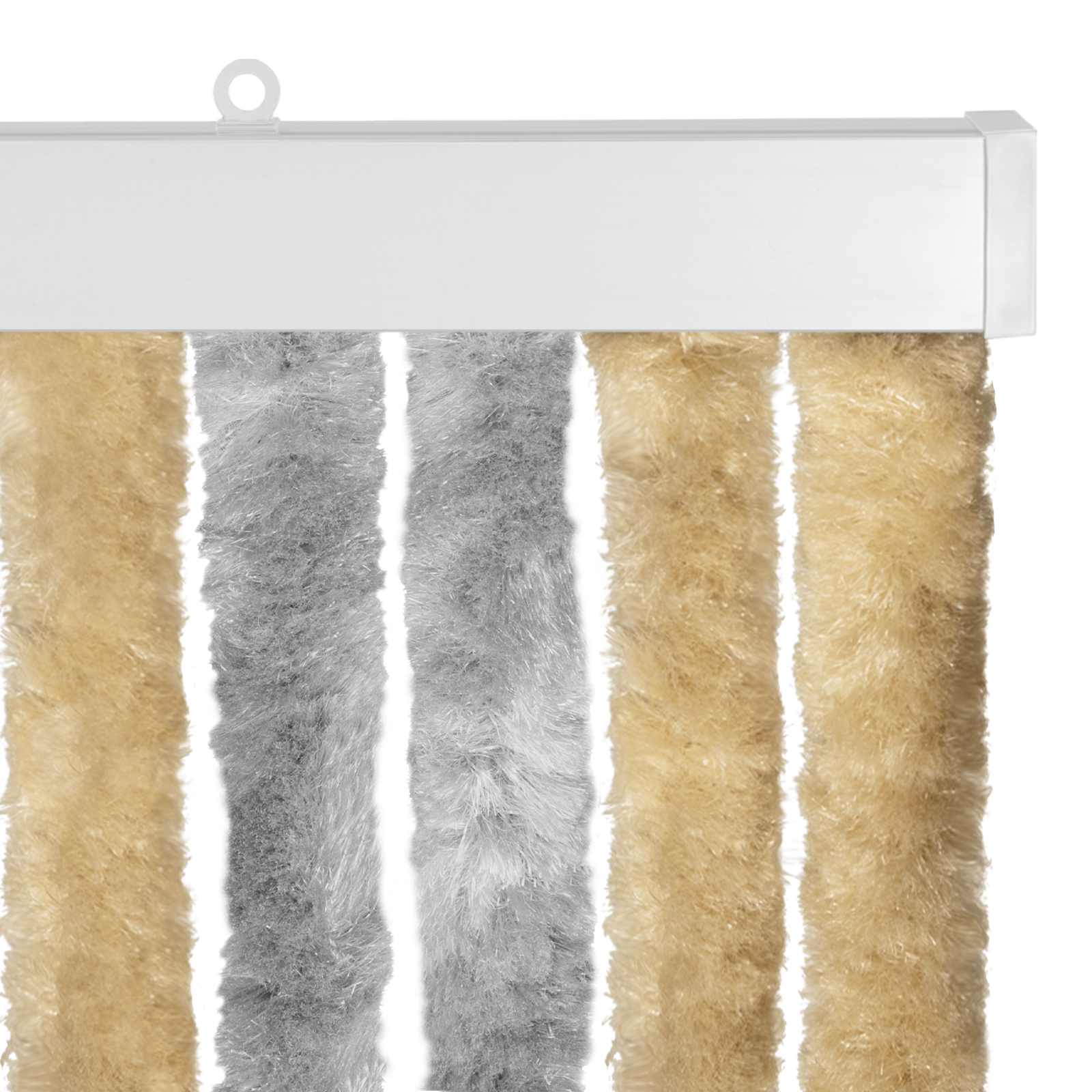 Zavjesa protiv insekata Chenille Siva i bež 56 x 200 cm 100% PP