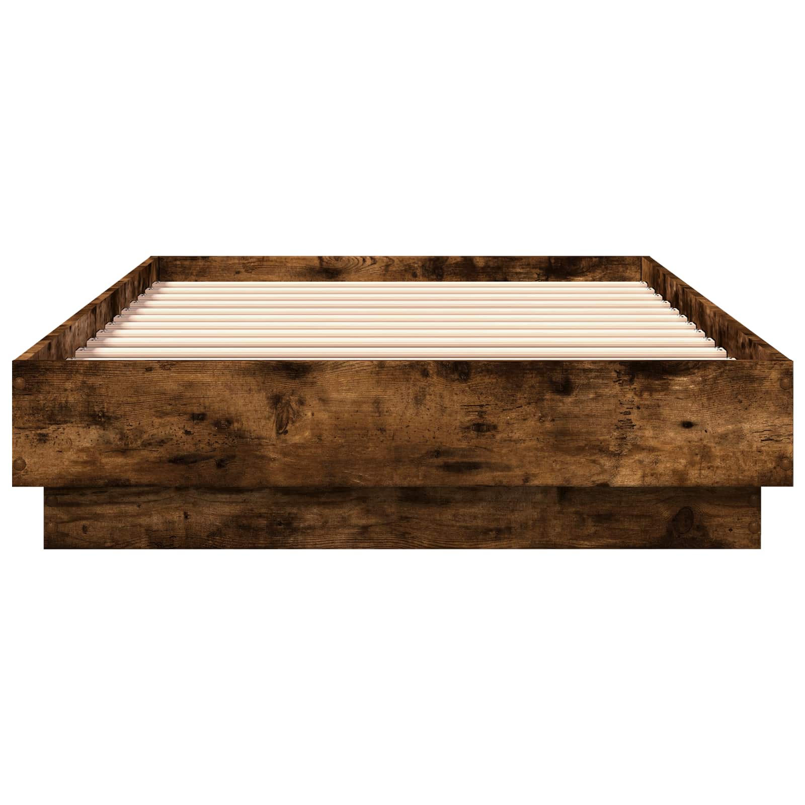 Krevetna konstrukcija s LED svjetlom Dimljeni hrast 80 x 200 cm