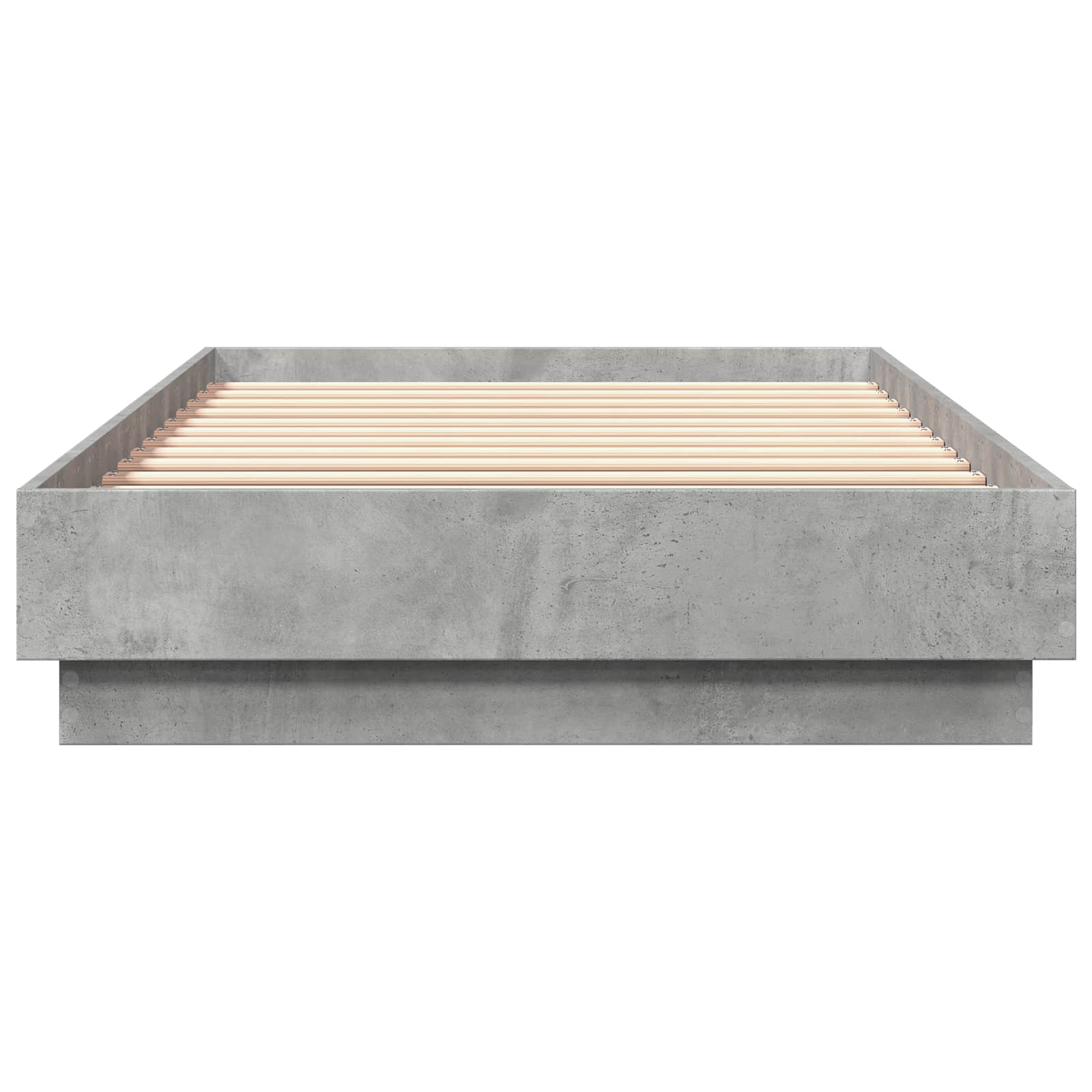Krevetna konstrukcija s LED svjetlom Betonska siva 80 x 200 cm