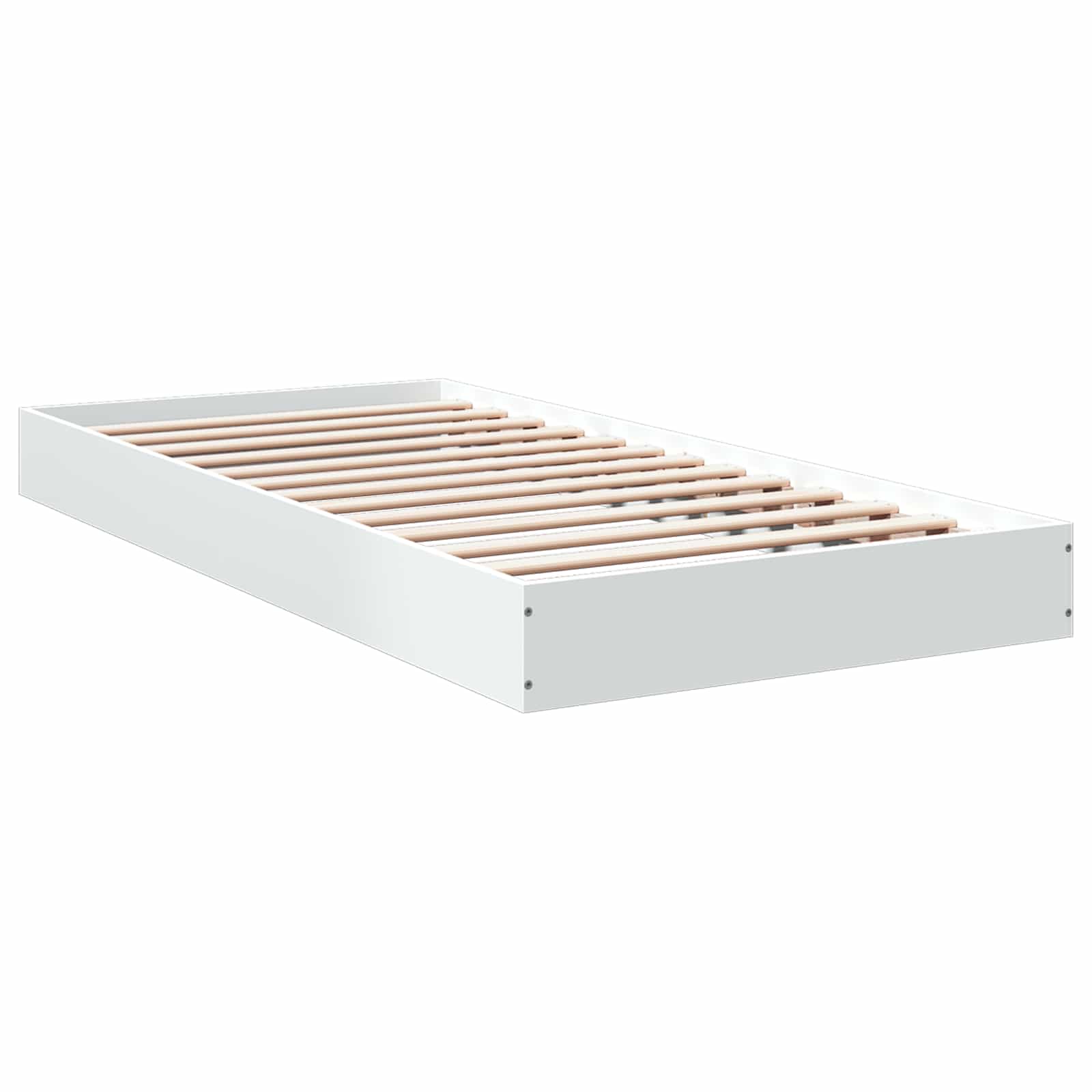 Okvir kreveta za pod Bijela 80 x 200 cm Konstruirano drvo