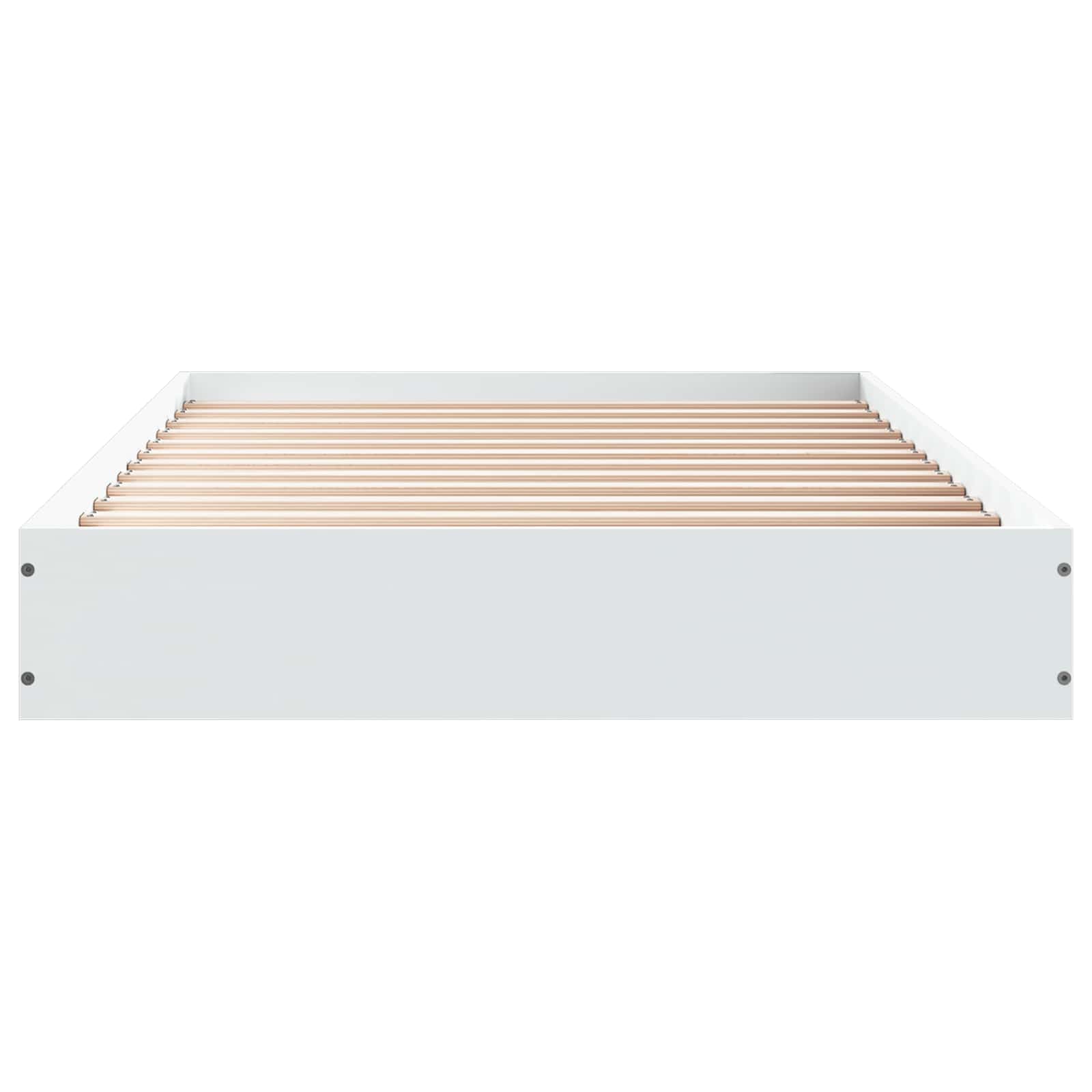 Okvir kreveta za pod Bijela 80 x 200 cm Konstruirano drvo