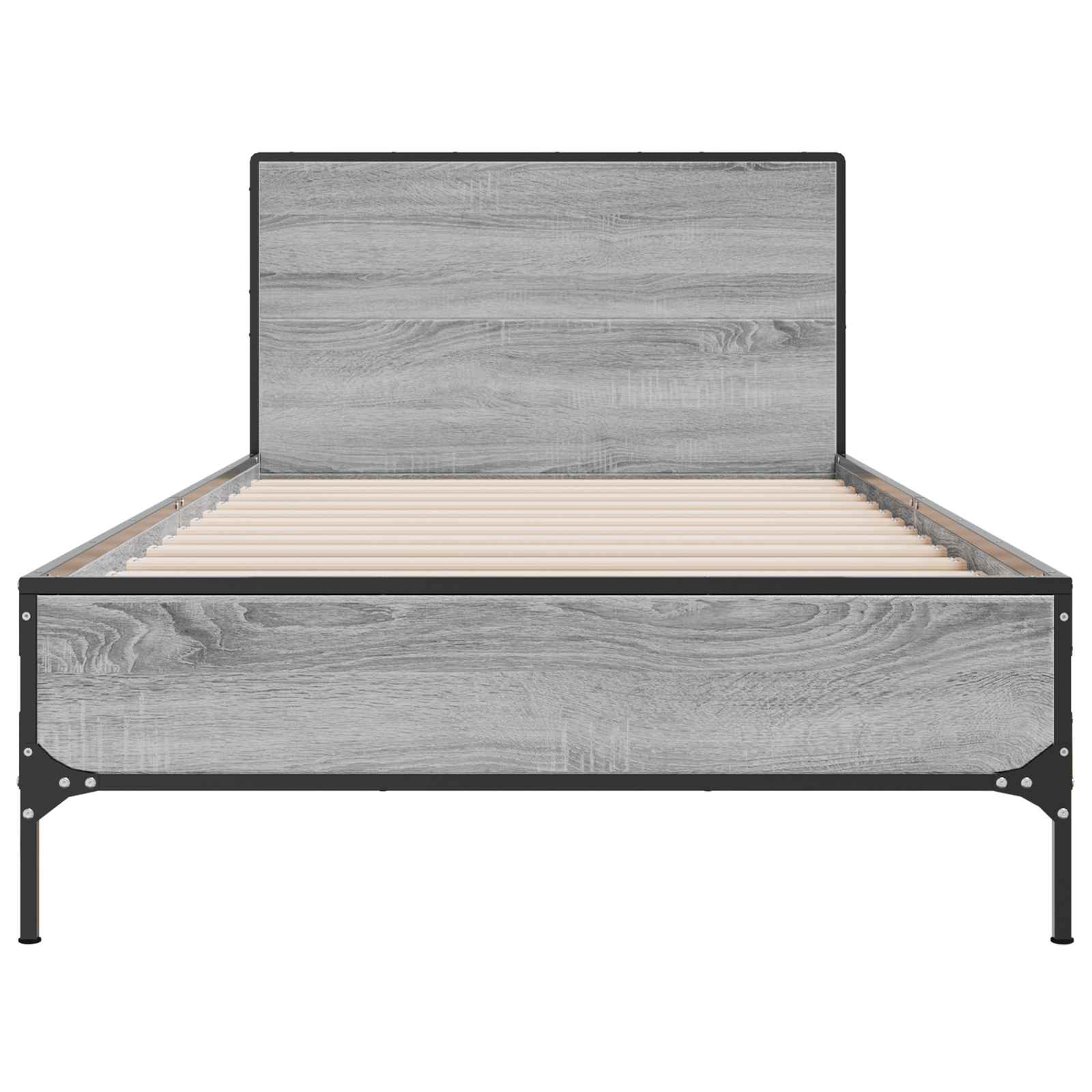 Okvir kreveta s uzglavljem Siva Sonoma 80 x 200 cm