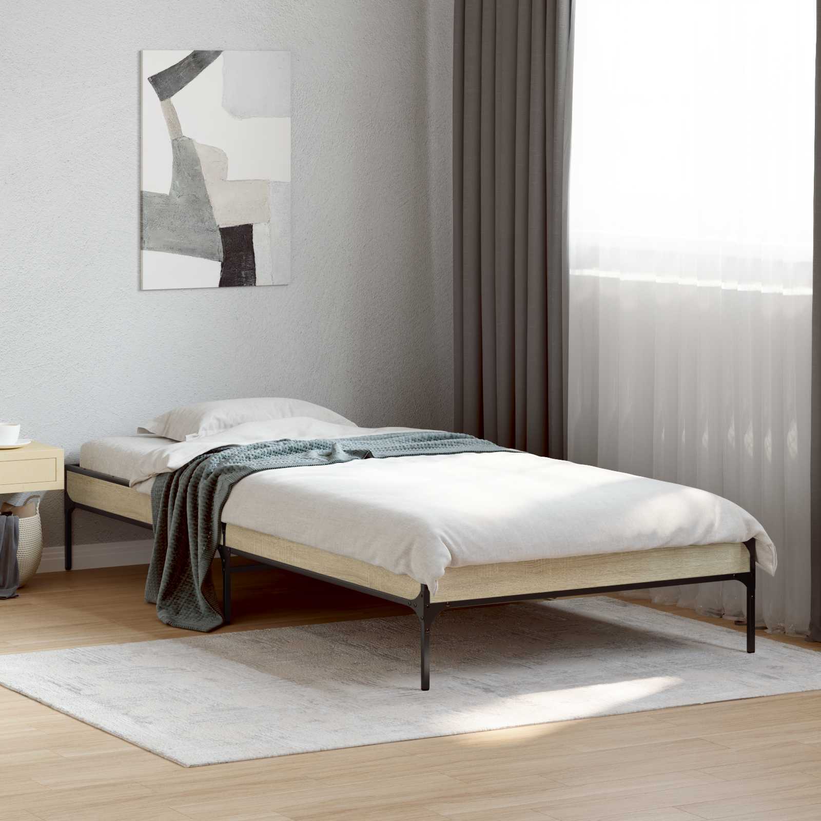 Krevetna konstrukcija Hrast sonoma 80 x 200 cm