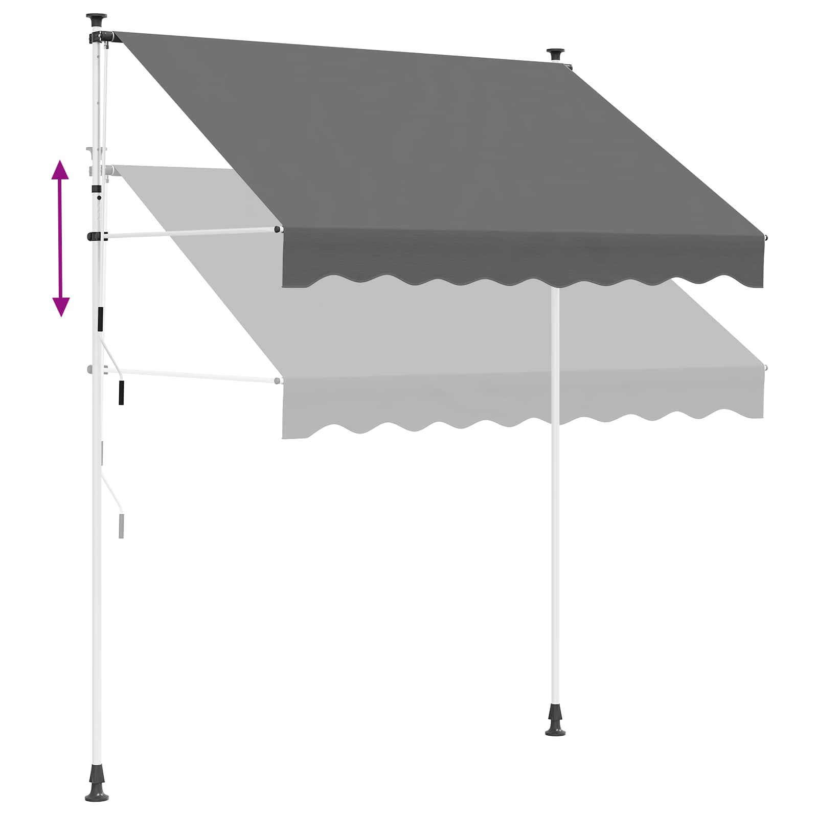 Ručno sklopiva tenda 180 g / m² poliester s PU premazom