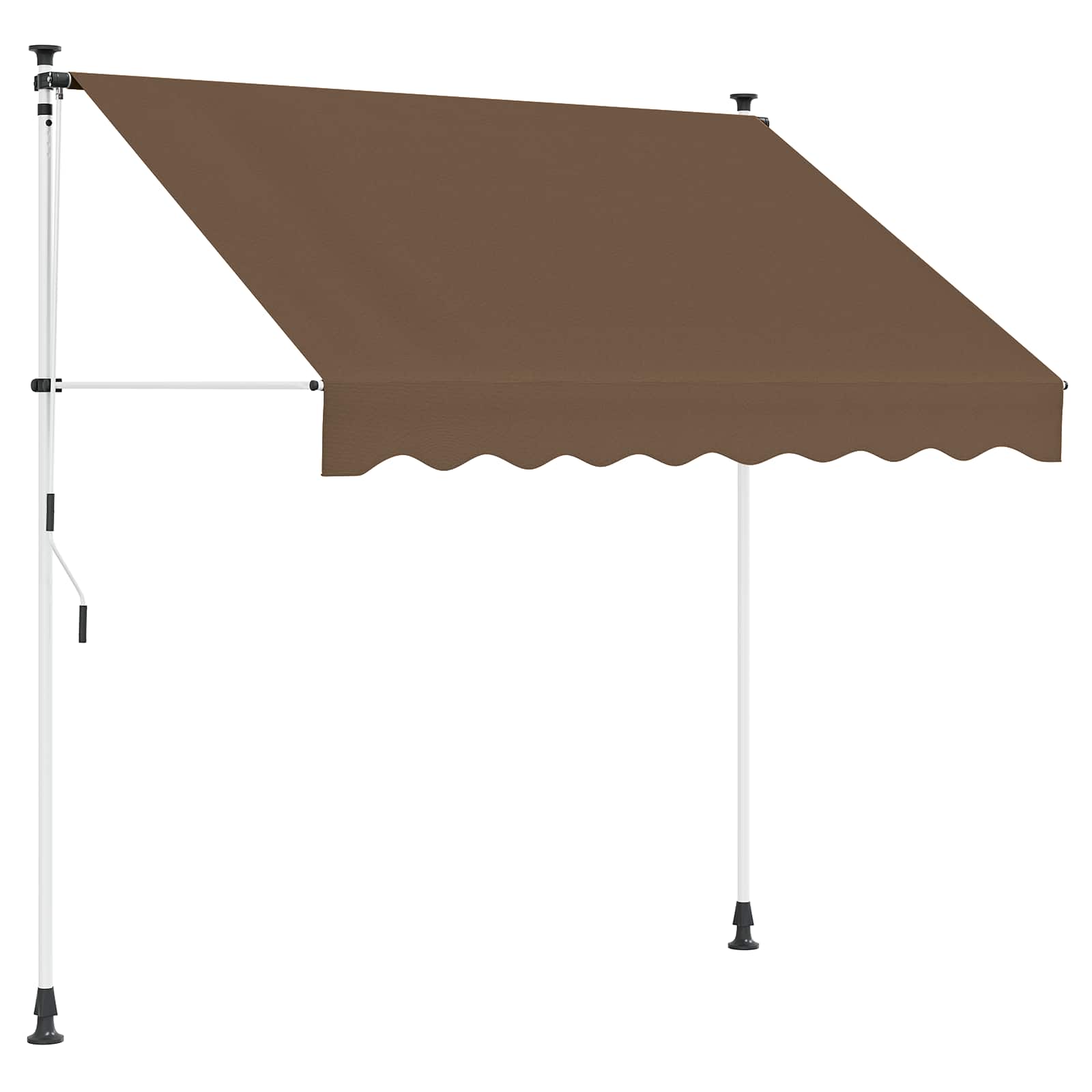 Ručno sklopiva tenda Sivosmeđa 300 cm