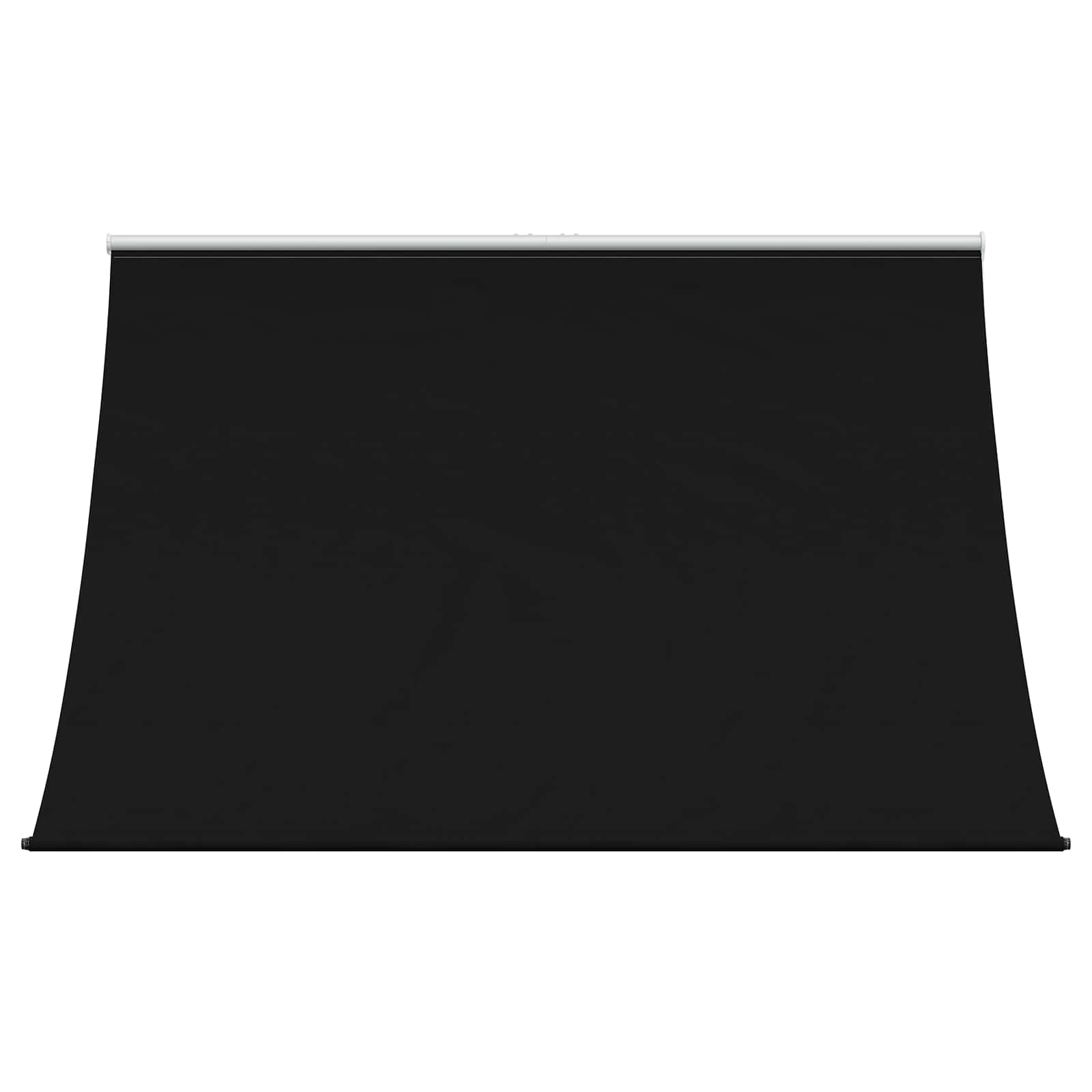 Nadstrešnica Crna 300 x 150 cm 180 g / m² poliester s PU premazom
