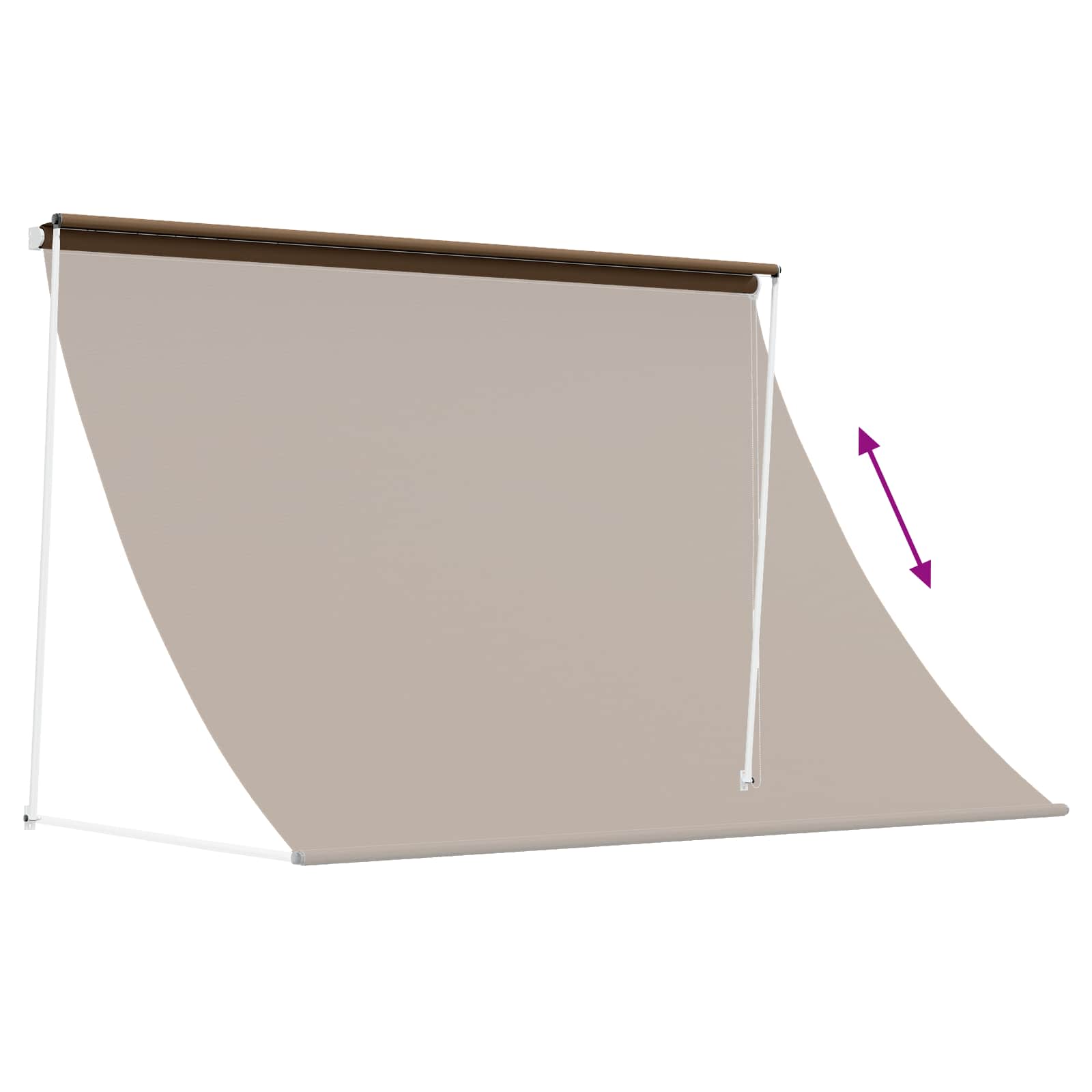 Nadstrešnica Sivosmeđa 350 x 150 cm