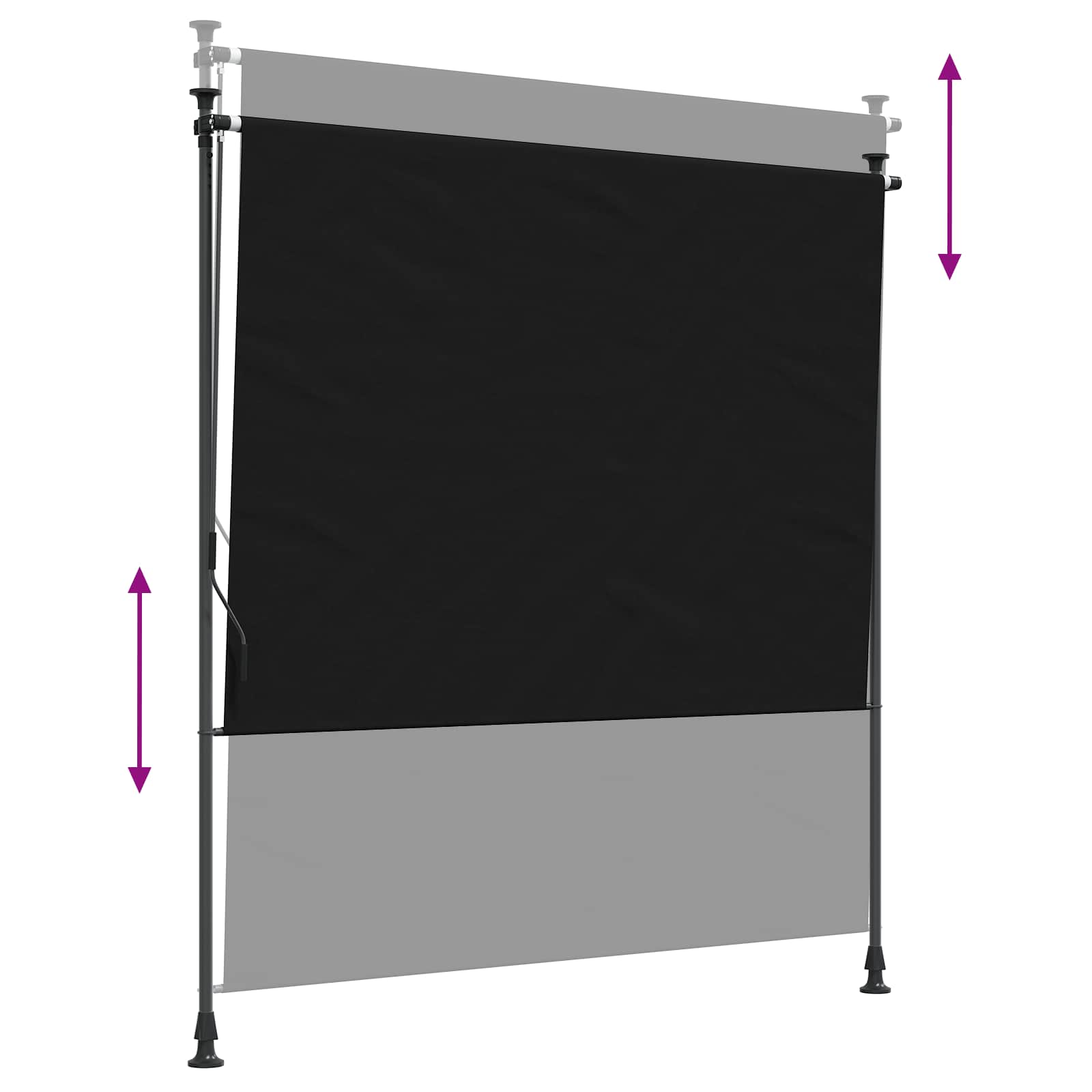 Vanjska Roleta Crna 200 x 270 cm