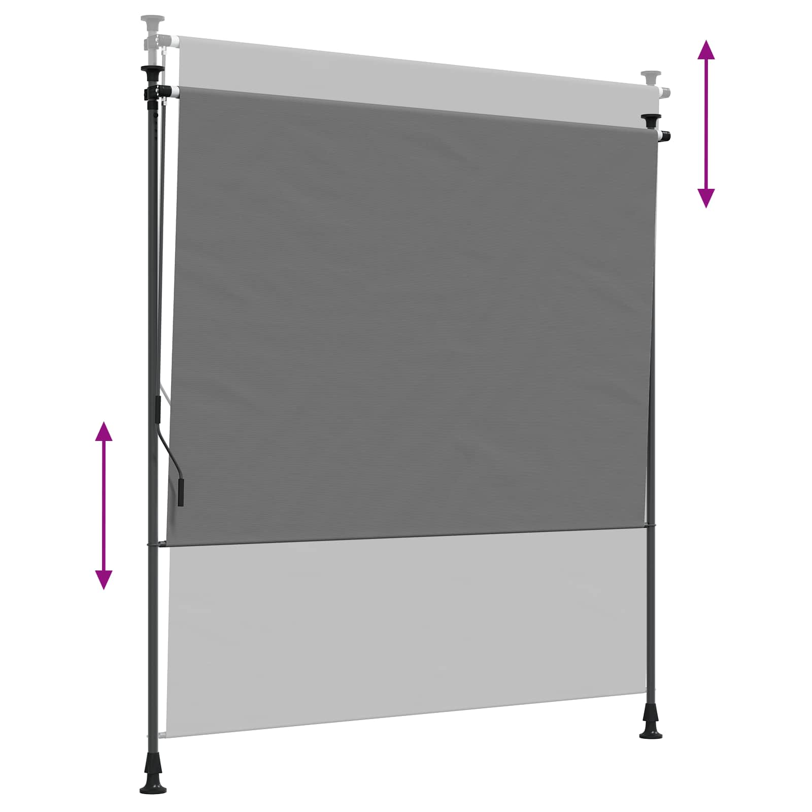 Vanjska Roleta Svjetlosiva 150 x 270 cm