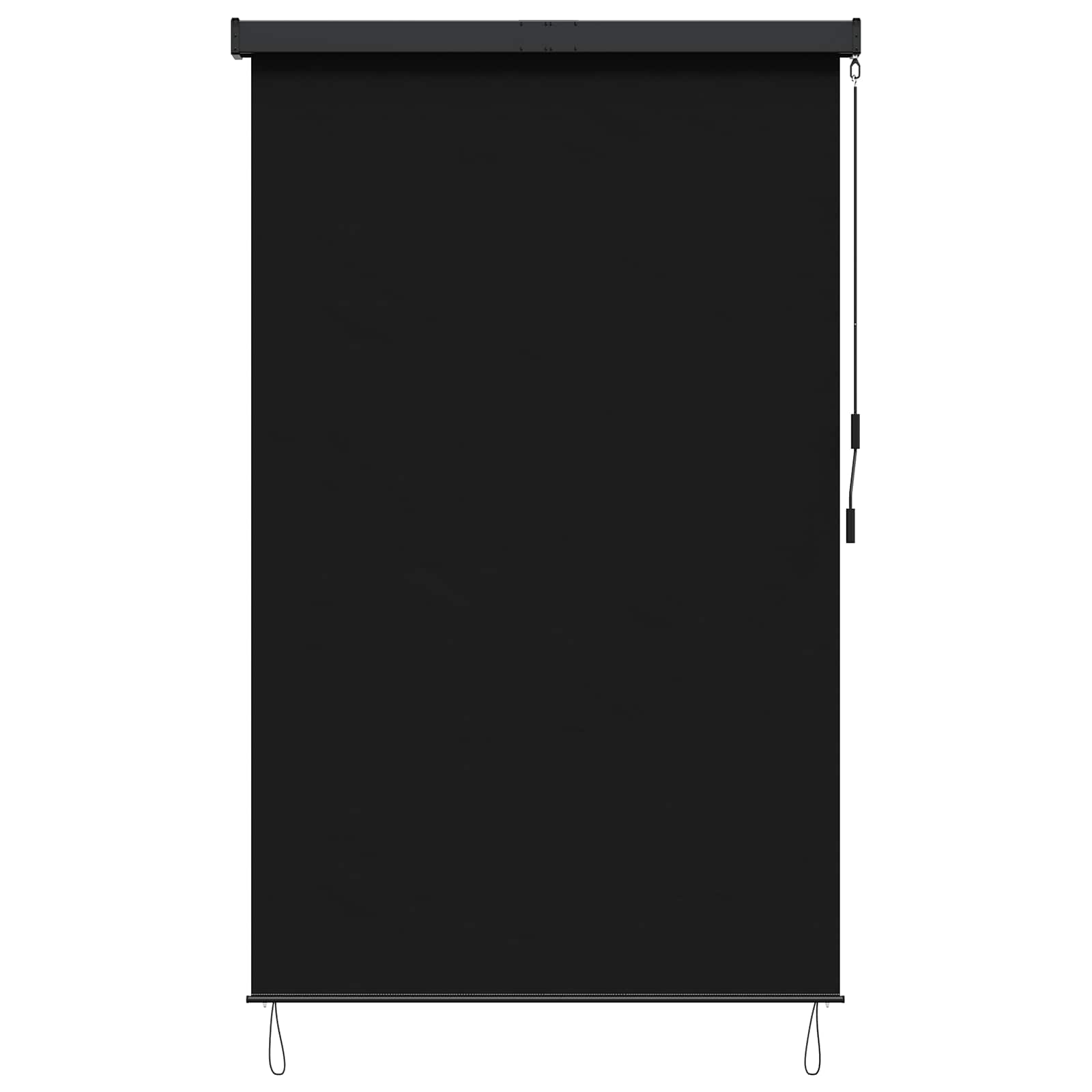 Rolo zavjesa Crna 80 x 250 cm Tkanina i aluminij