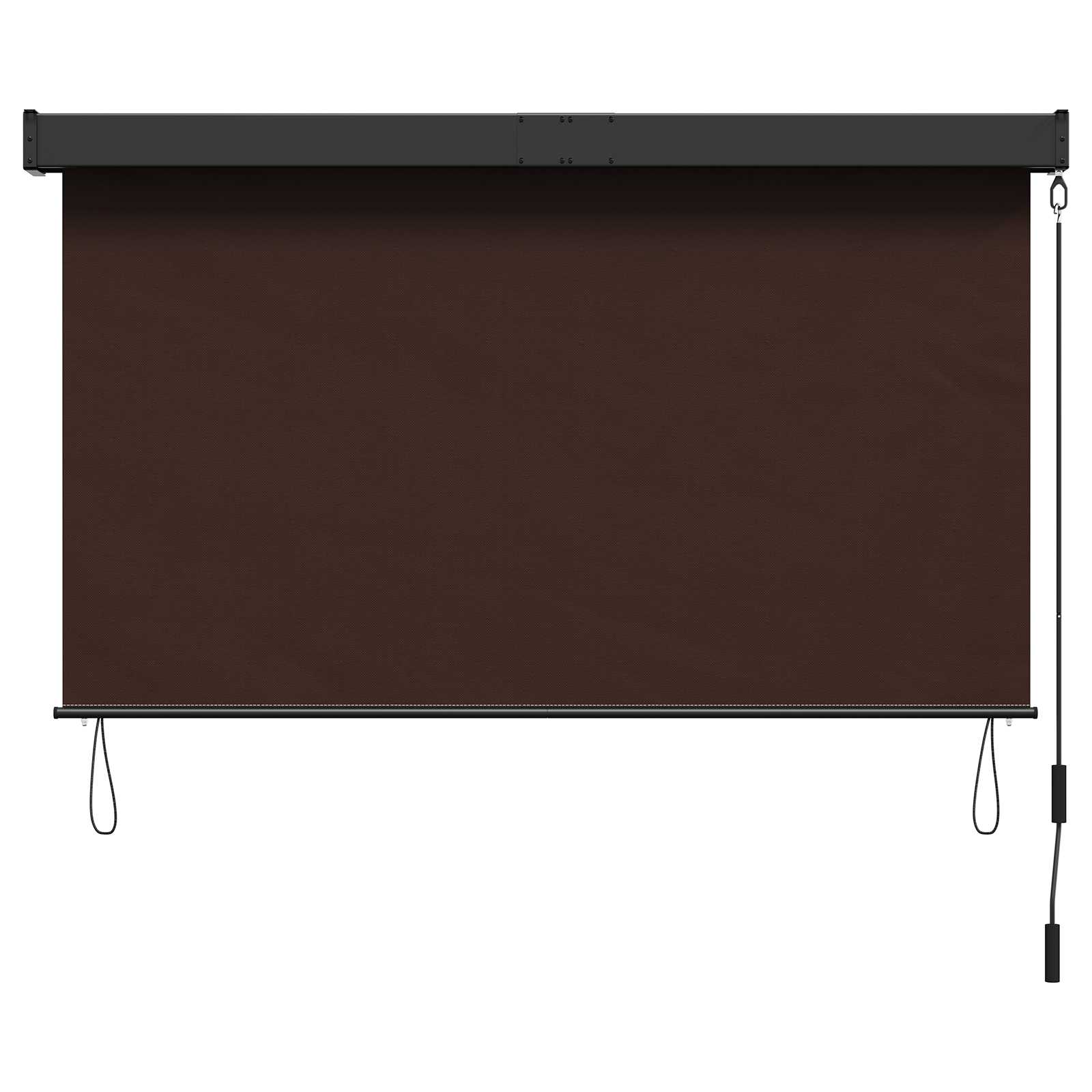 Rolo zavjesa Smeđa 80 x 250 cm Tkanina i aluminij