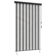 Rolo zavjesa Antracit i bijelo 80 x 250 cm Tkanina i aluminij