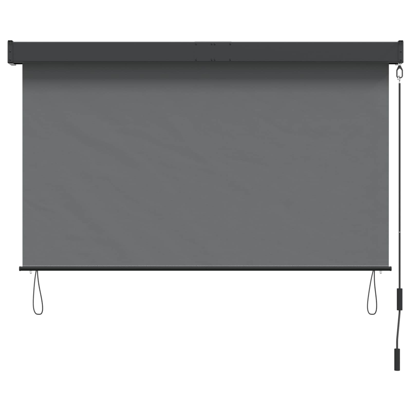 Rolo zavjesa Svjetlosiva 100 x 250 cm Tkanina i aluminij