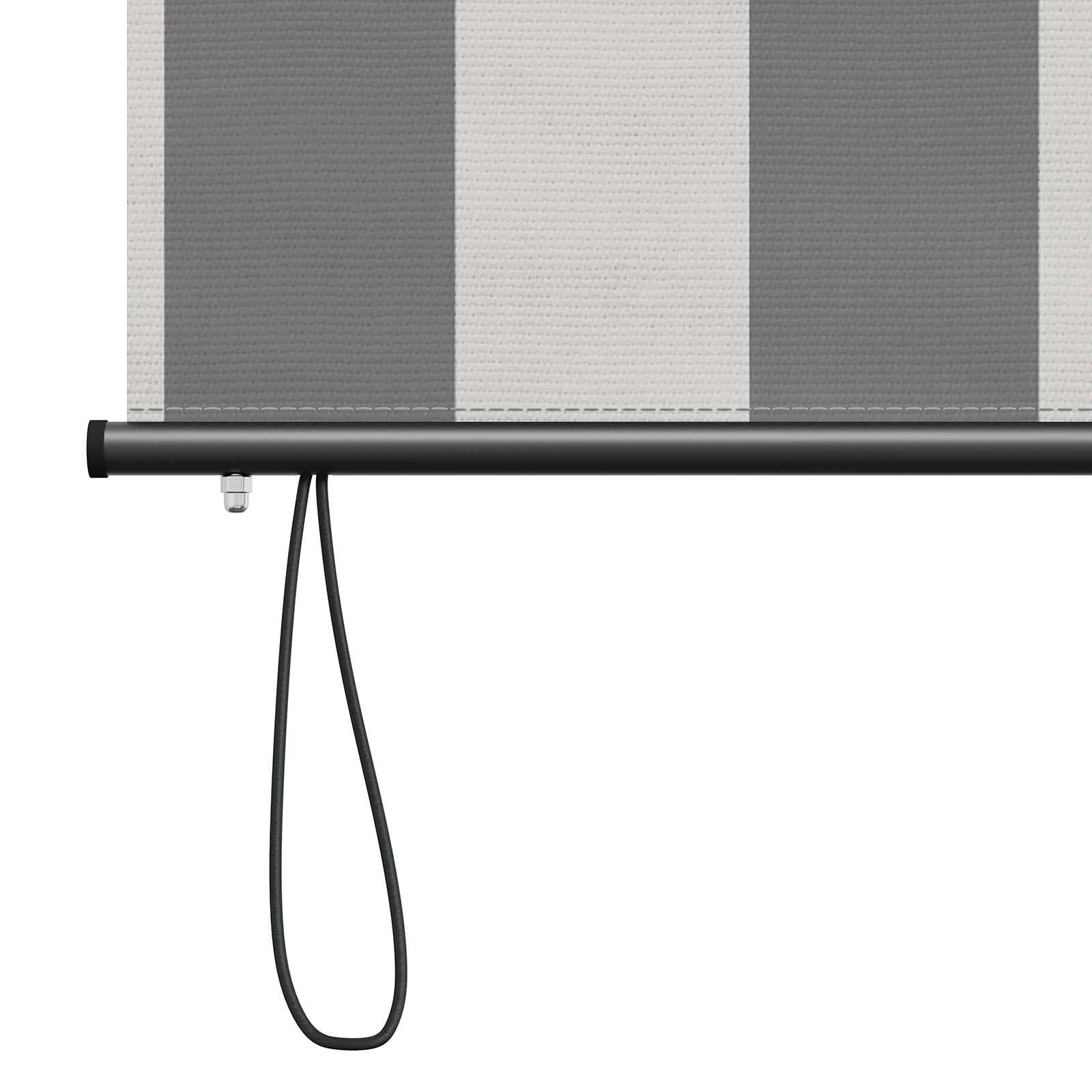 Rolo zavjesa Antracit i bijelo 140 x 250 cm Tkanina i aluminij