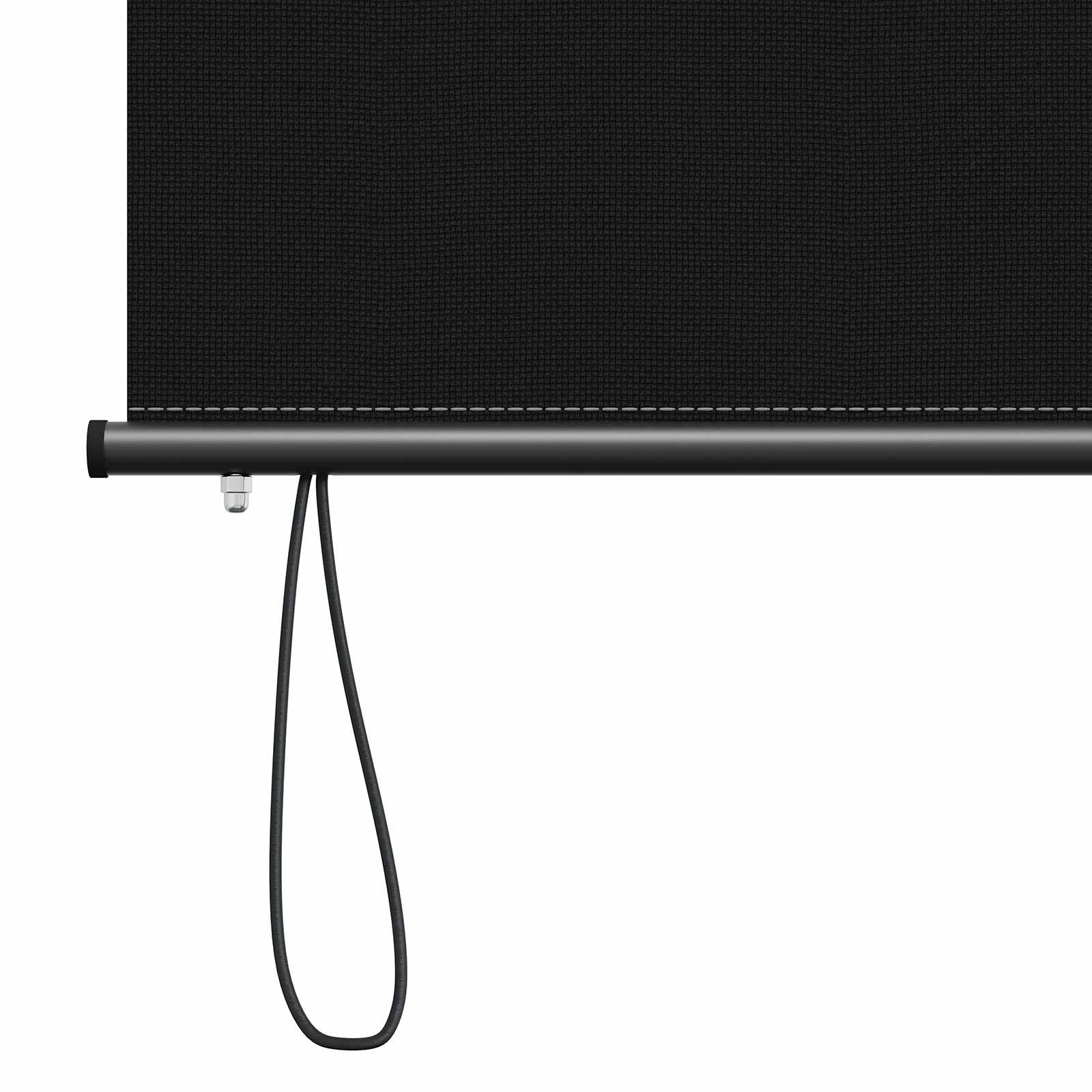 Rolo zavjesa Crna 180 x 250 cm Tkanina i aluminij