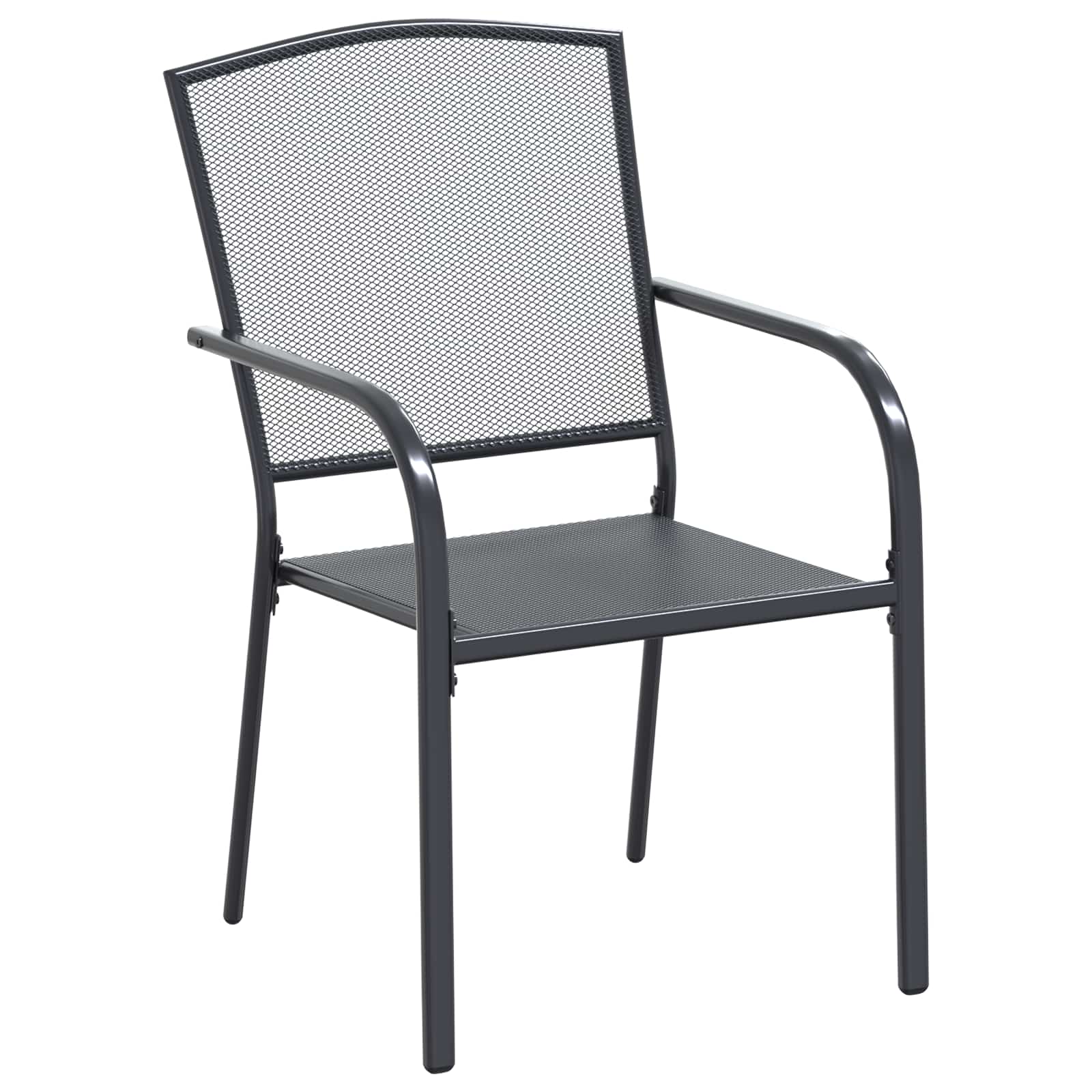 Vrtni set za objed 9 pcs Antracit 212 x 90 x 76 cm