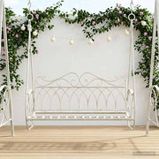 Ljuljačka Čelik 112 x 60 x 126,5 cm Antič White