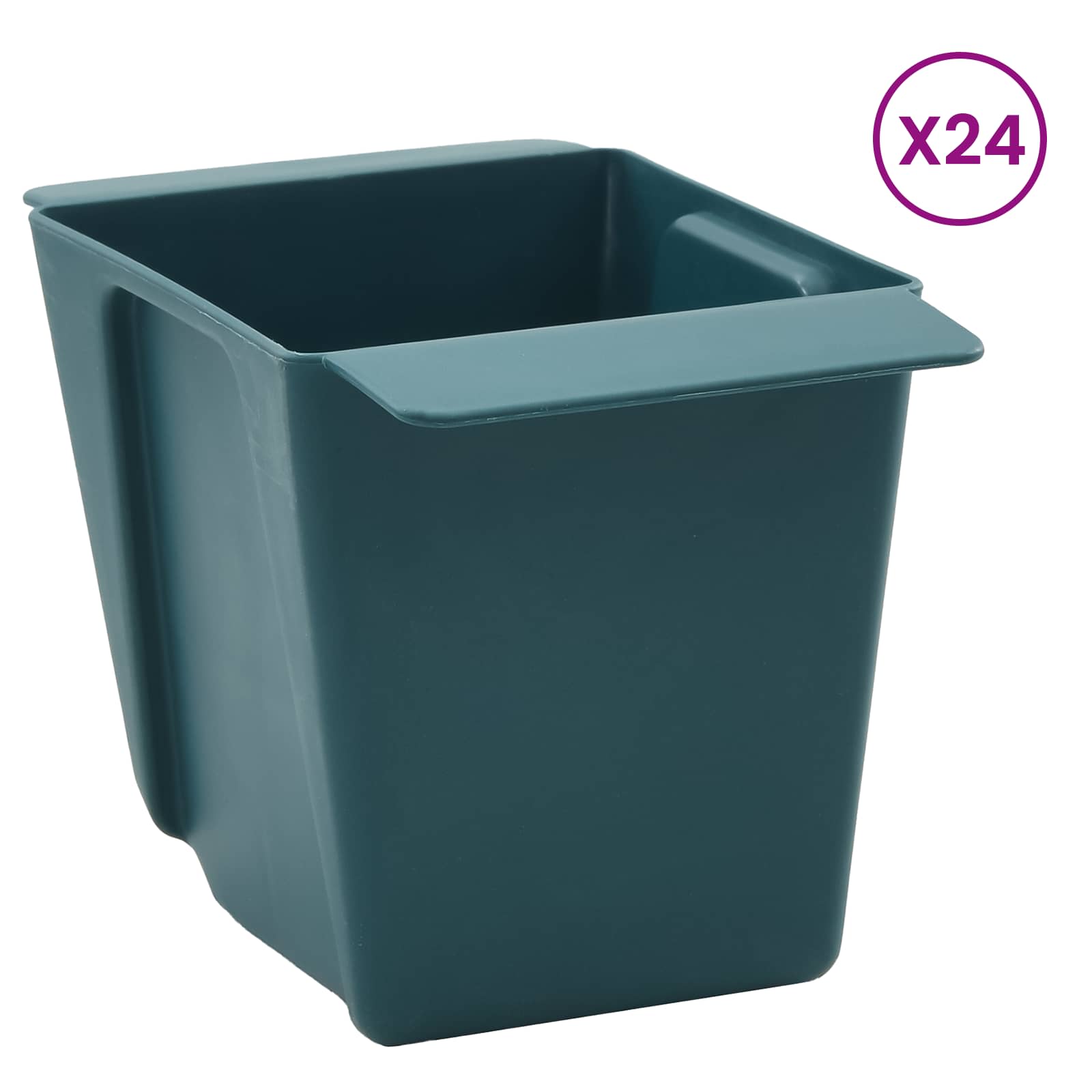Kutije za cvijeće za Euro palete 24 pcs Zelena