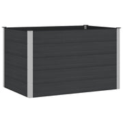 Povišena vrtna gredica Crna 150 x 100 x 91 cm