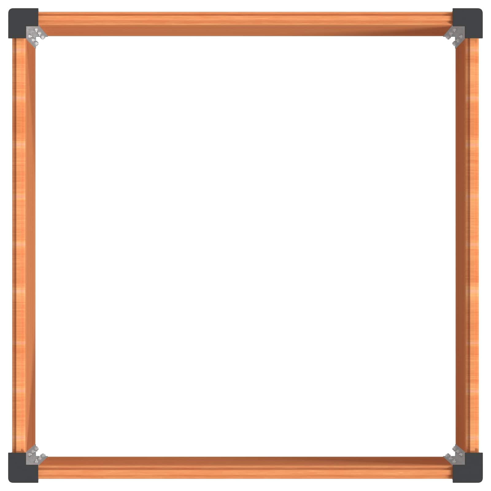 Povišena vrtna gredica Smeđa 100 x 100 x 54 cm