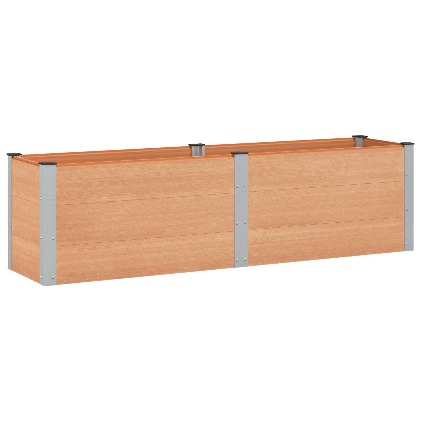 Povišena vrtna gredica Smeđa 200 x 50 x 54 cm