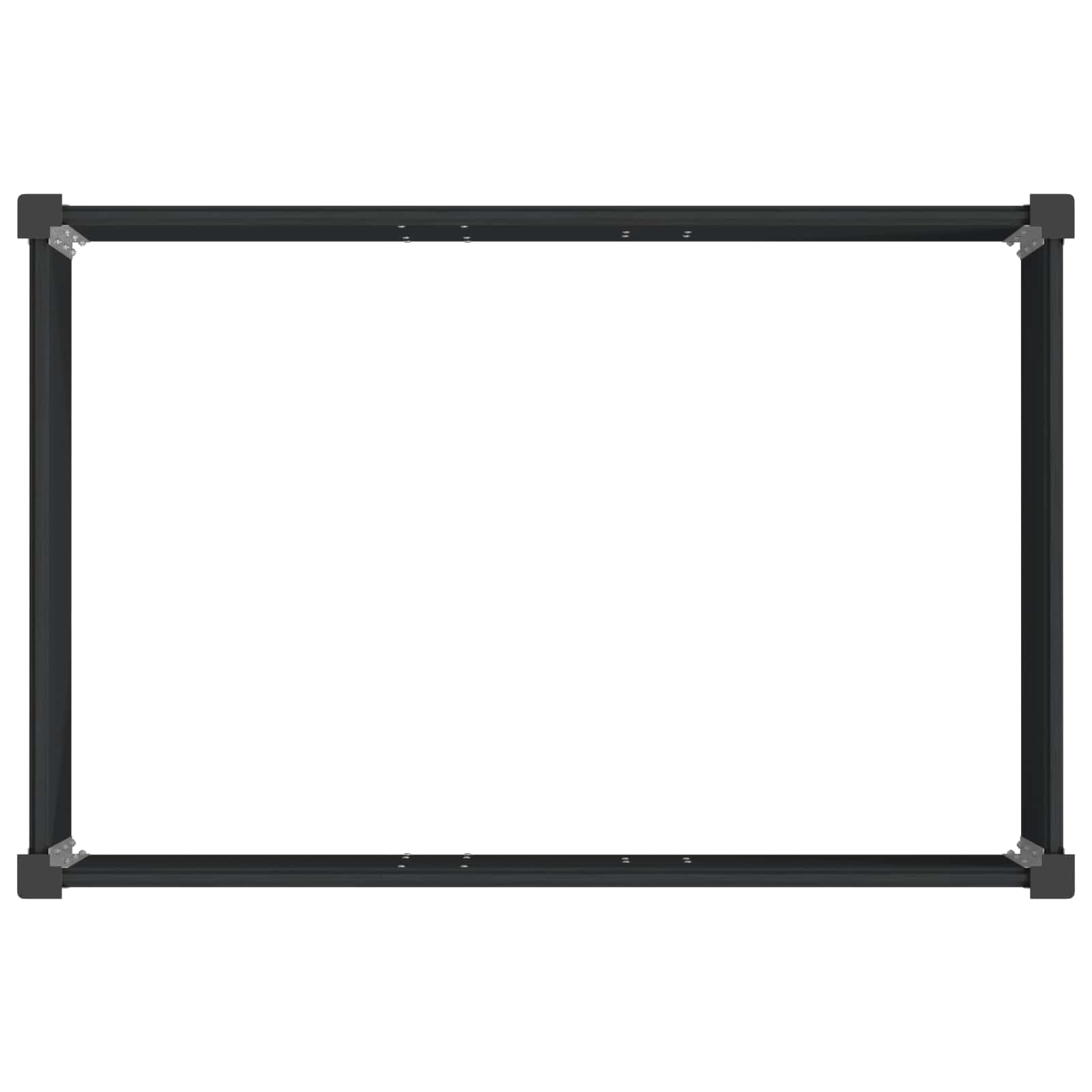 Povišena vrtna gredica Crna 50 x 30 x 72 cm