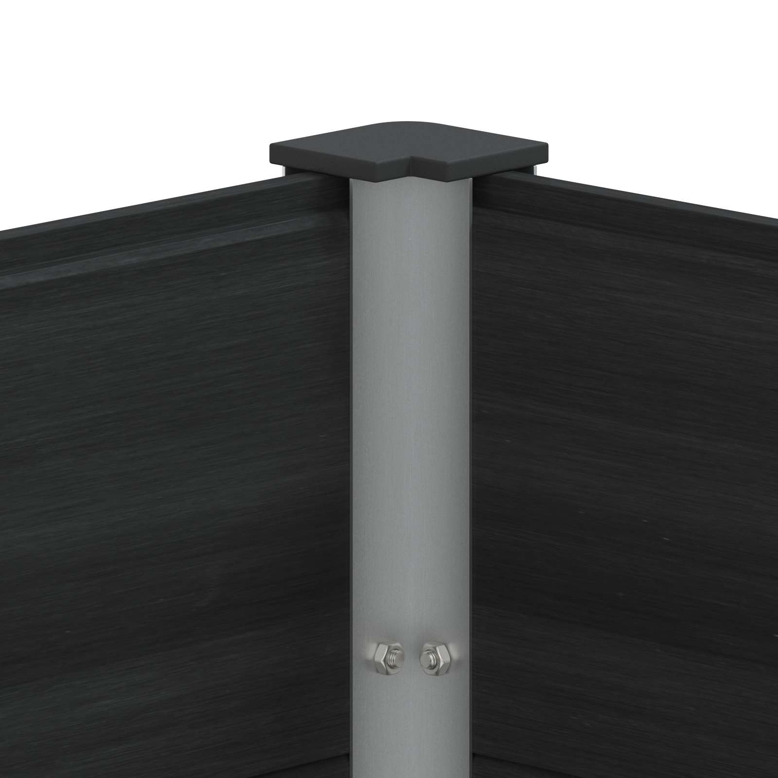 Povišena vrtna gredica Crna 100 x 30 x 36 cm