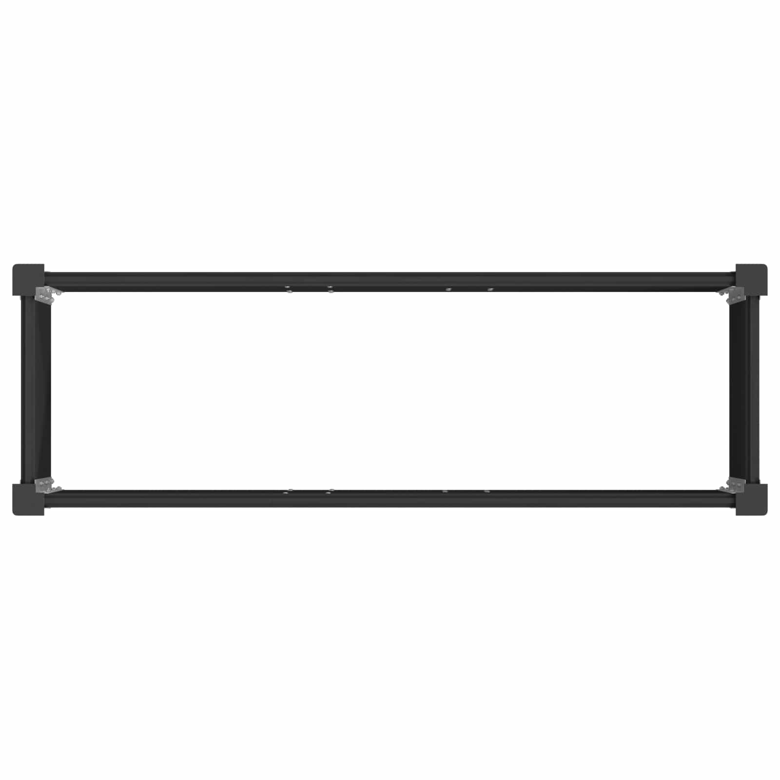 Povišena vrtna gredica Crna 100 x 30 x 36 cm