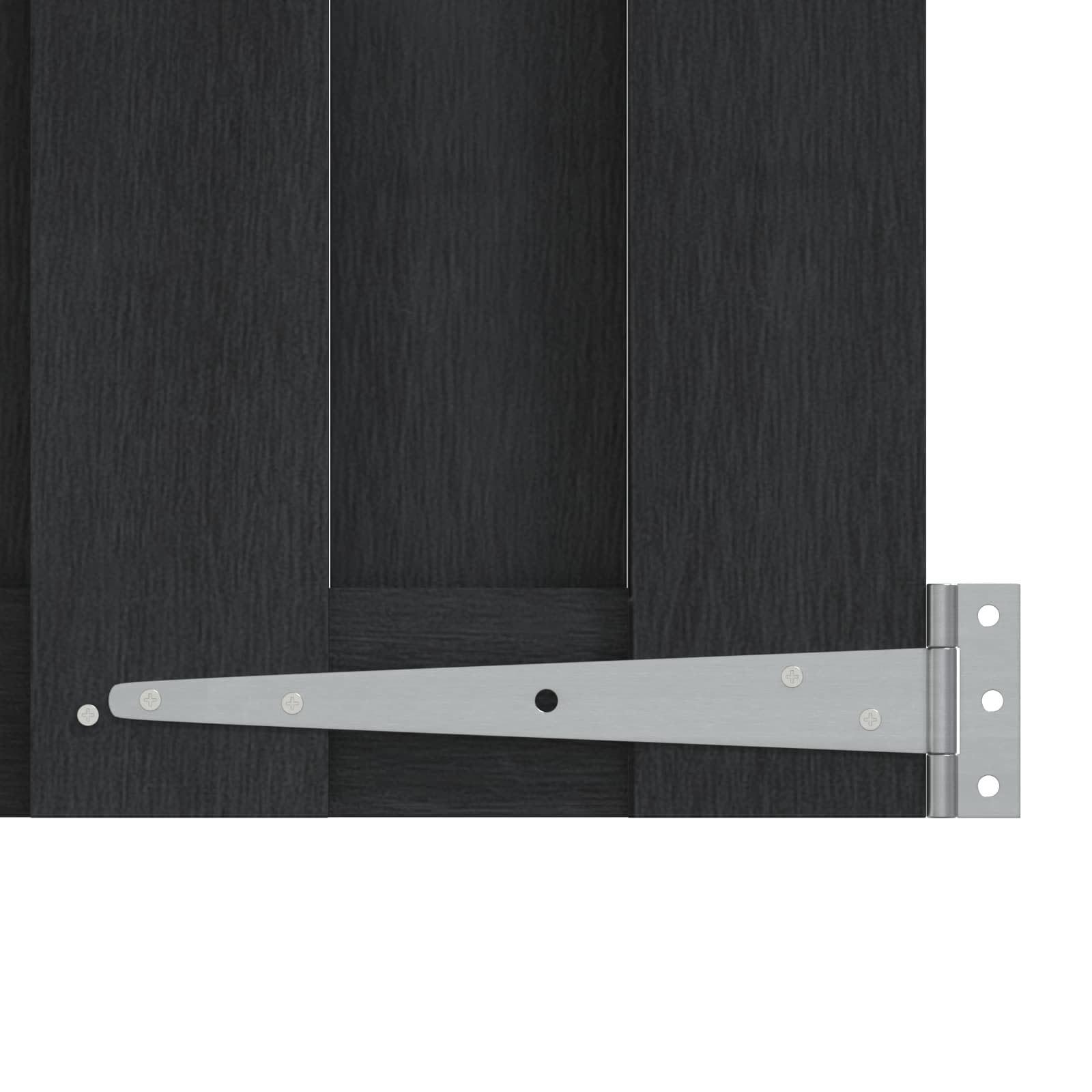 Vrtna vrata 100 x 60 cm WPC i aluminij Crna