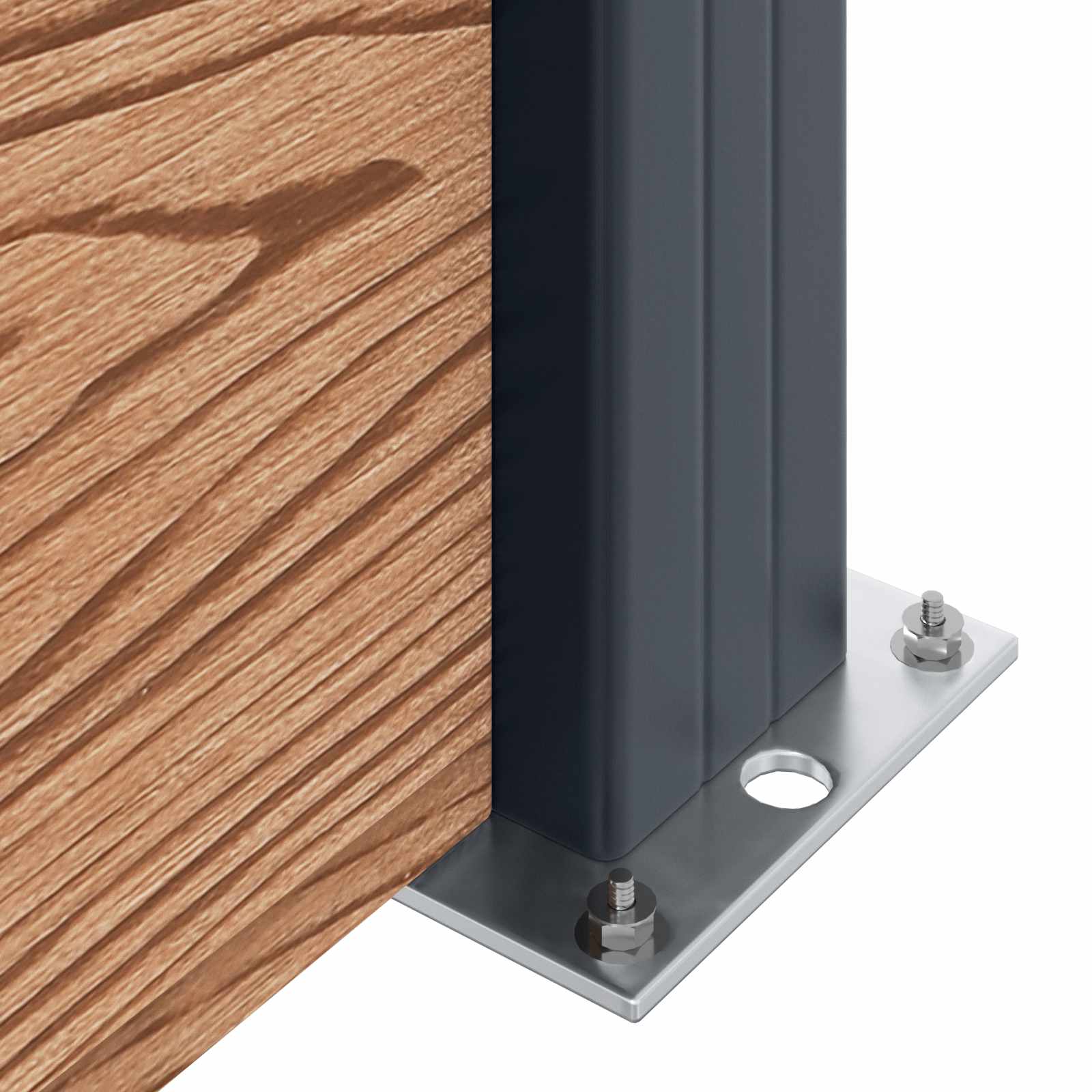 Panel ograde WPC i aluminij Smeđa