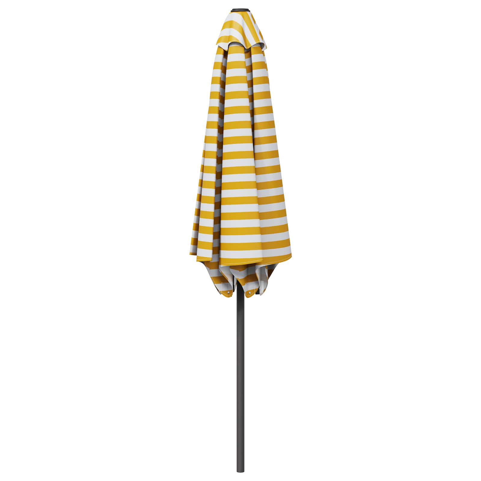 Vrtni suncobran 230 x 230 cm Poliester Pravokutni Žuta i bijela