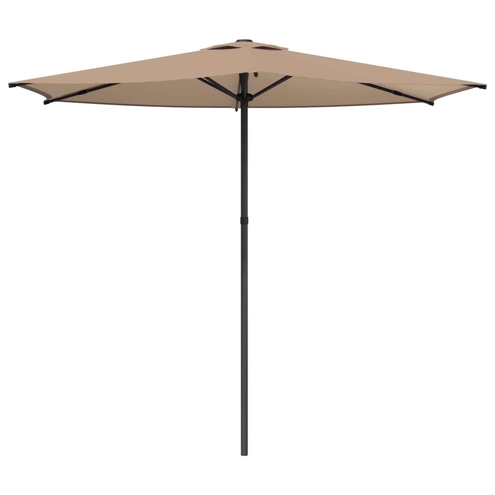 Vrtni suncobran 270 x 270 cm Poliester Pravokutni Sivosmeđa