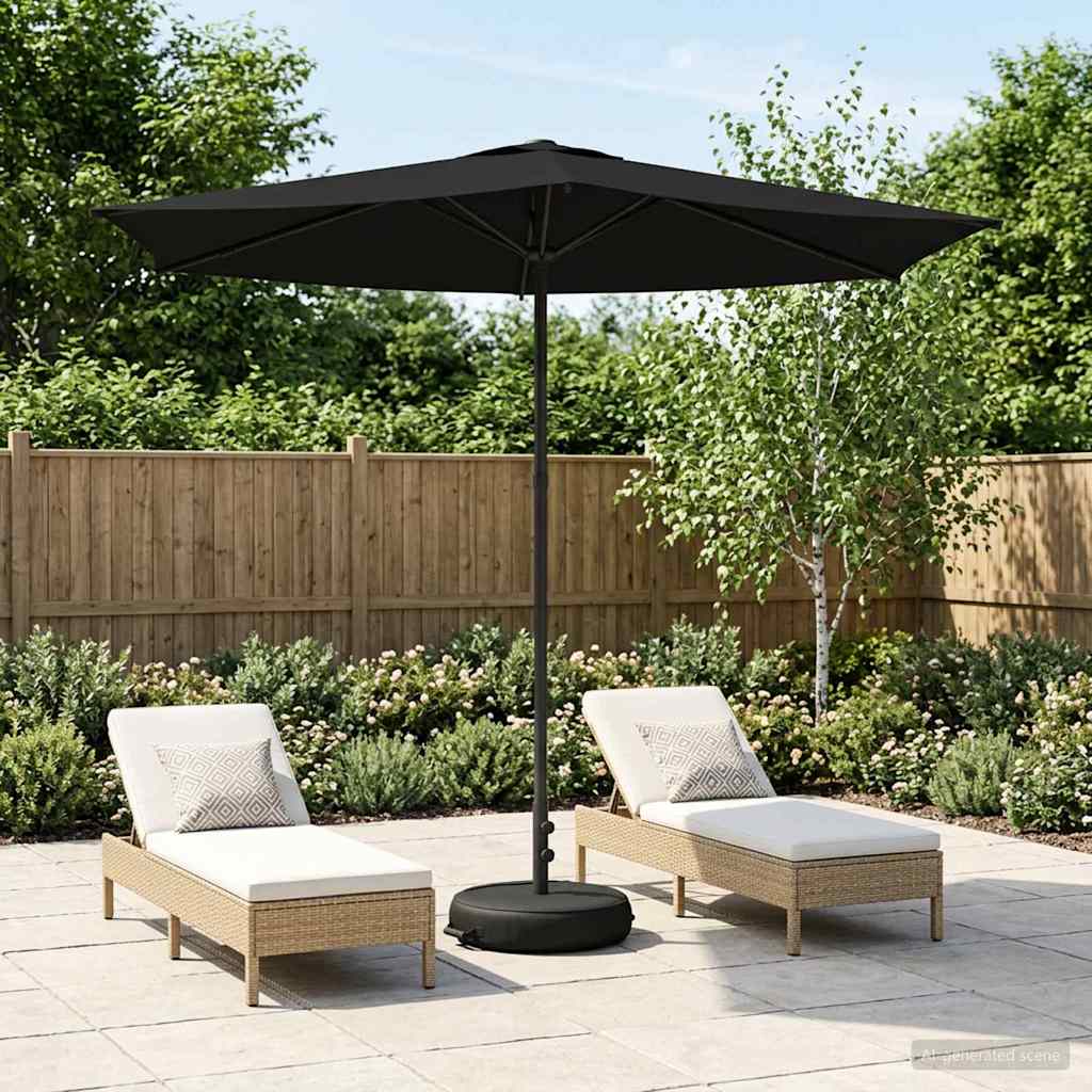 Vrtni Parasol s Podnožjem 270 x 270 cm Poliester Pravokutni