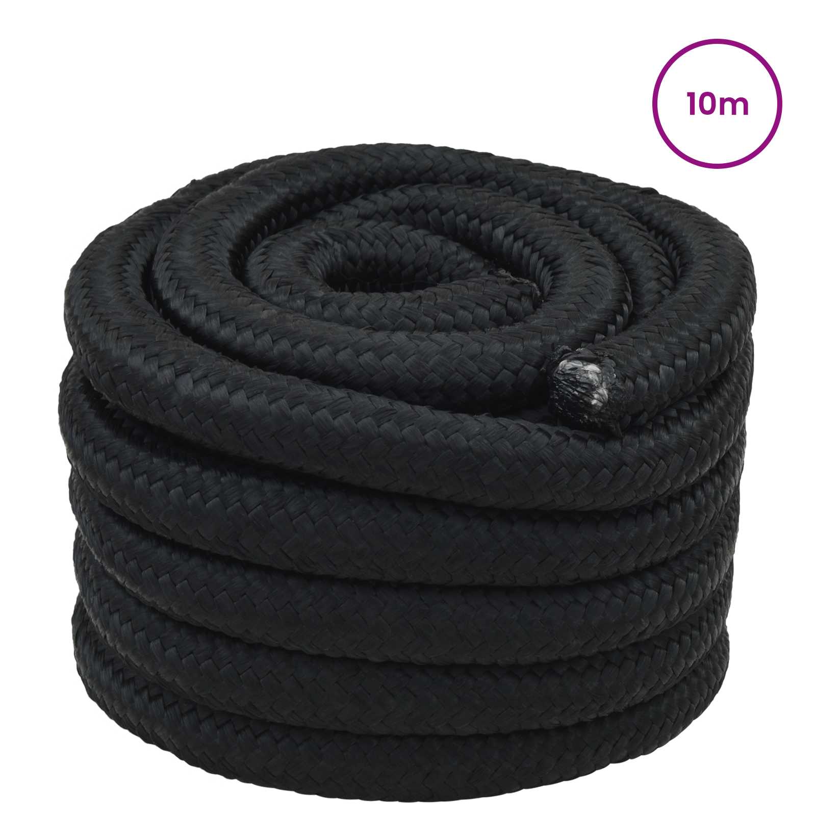 Konopac za čamce 10 m 4 Crna PP