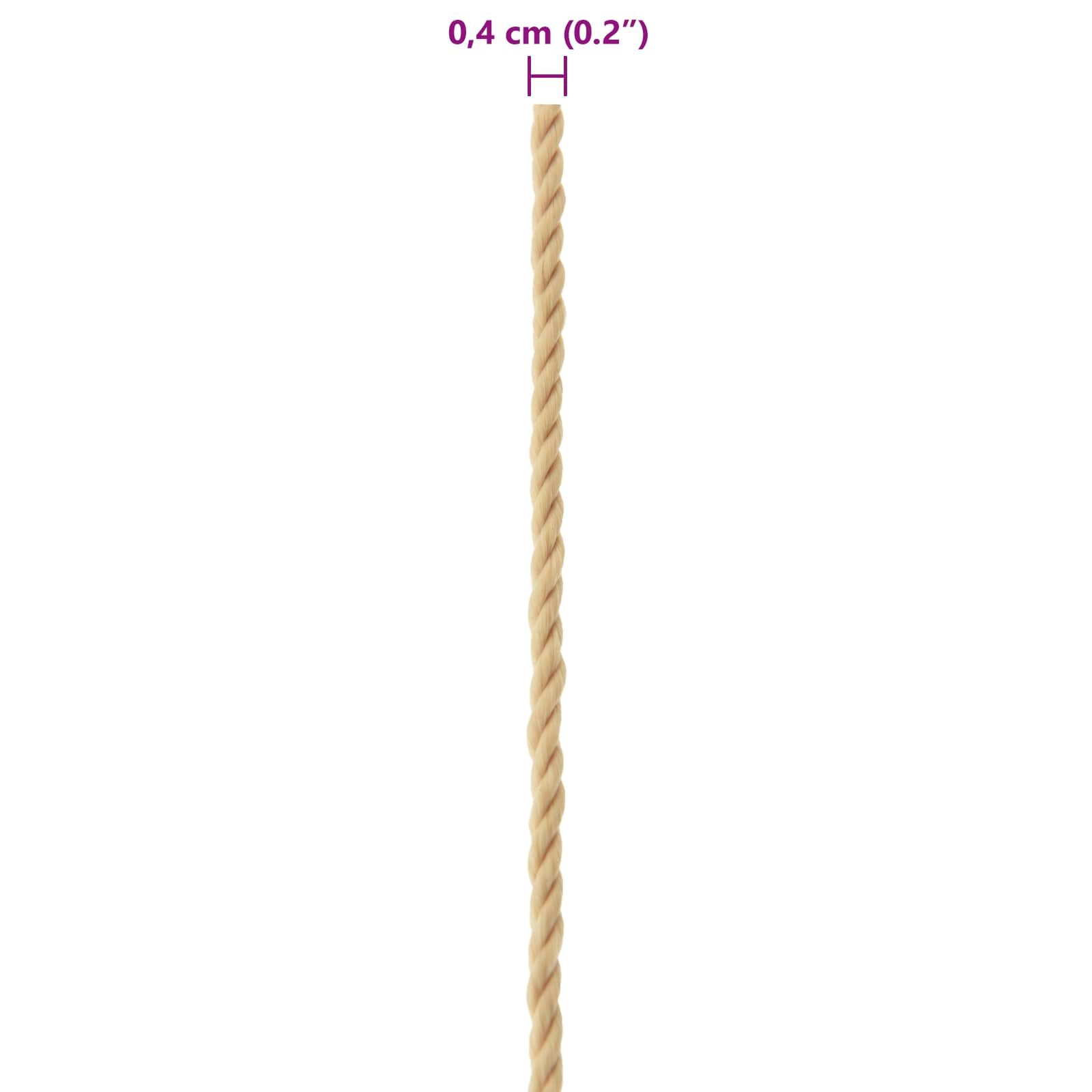 Konopac za čamce 25 m 0.4 Prirodna PP