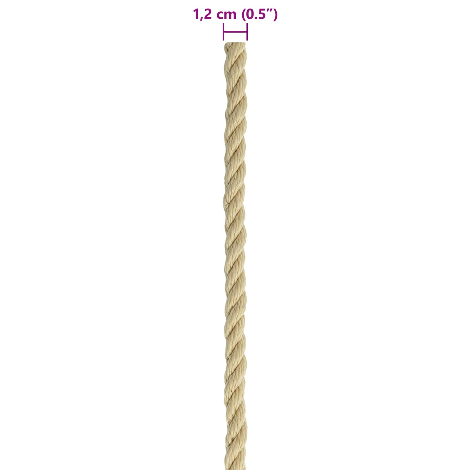 Konopac za čamce 50 m 1.2 Prirodna PP