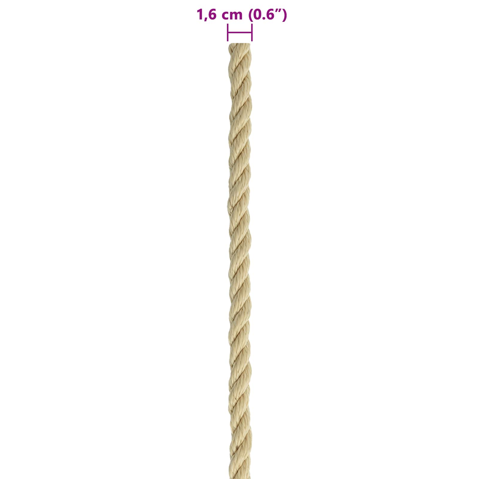 Konopac za čamce 100 m 1.6 Prirodna PP
