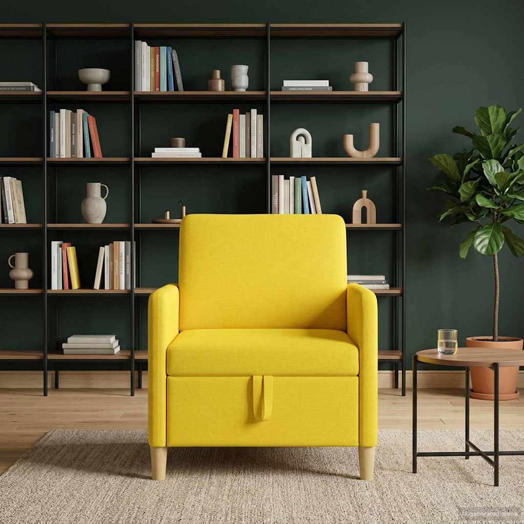 Sofa s pohranom Svijetlo žuta 72 x 78 x 87 cm Poliester