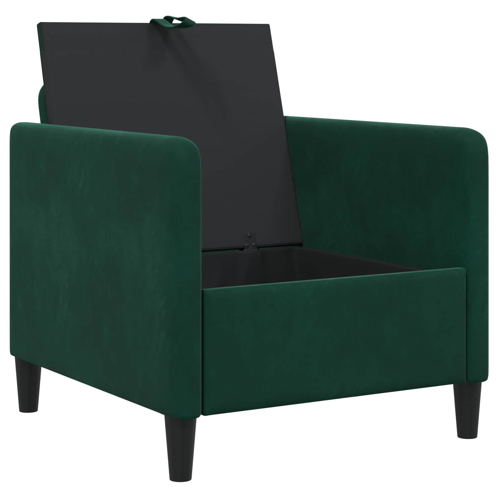 Sofa s pohranom Tamnozelena 72 x 78 x 87 cm Poliester
