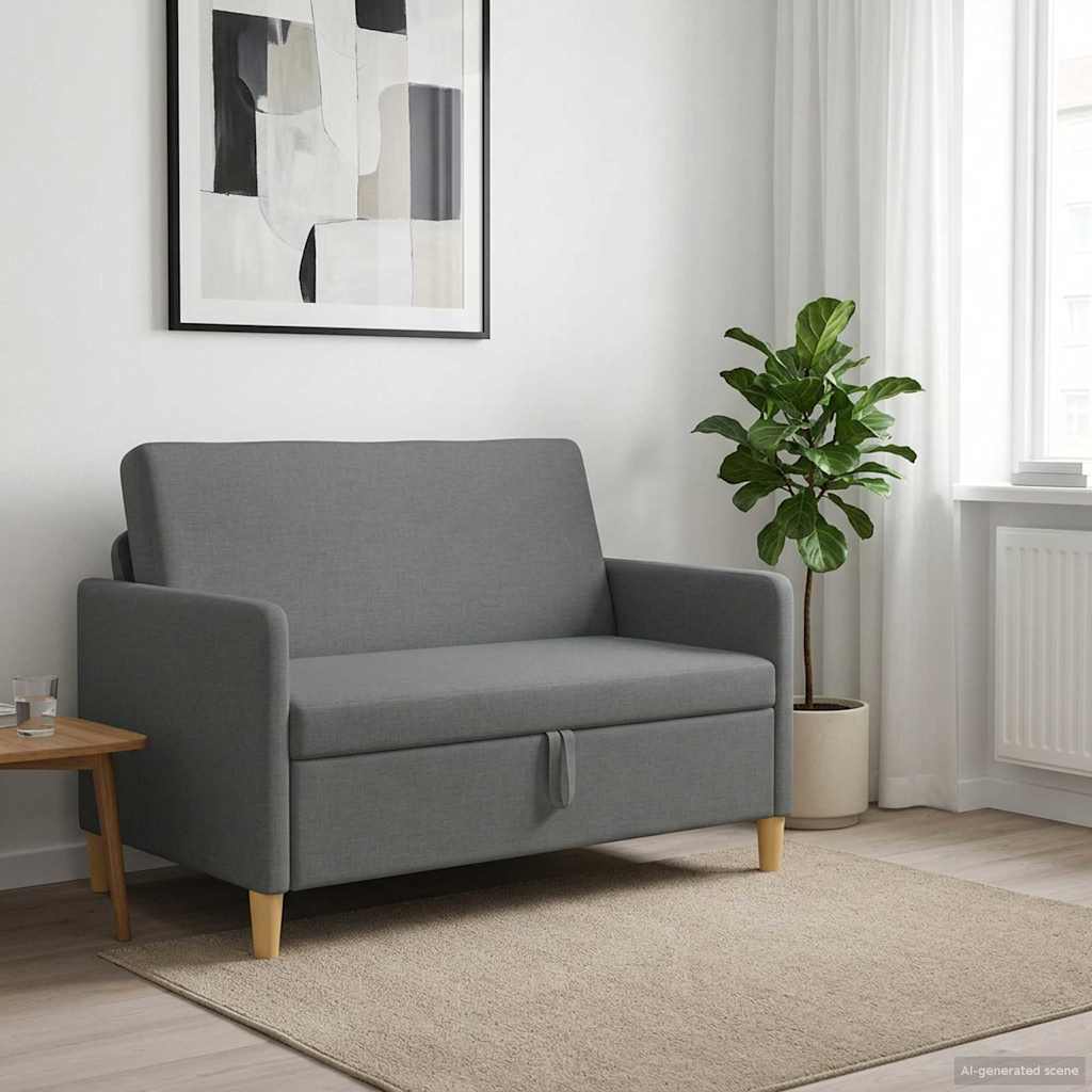 Sofa s pohranom Tamnosiva 122 x 78 x 87 cm Poliester
