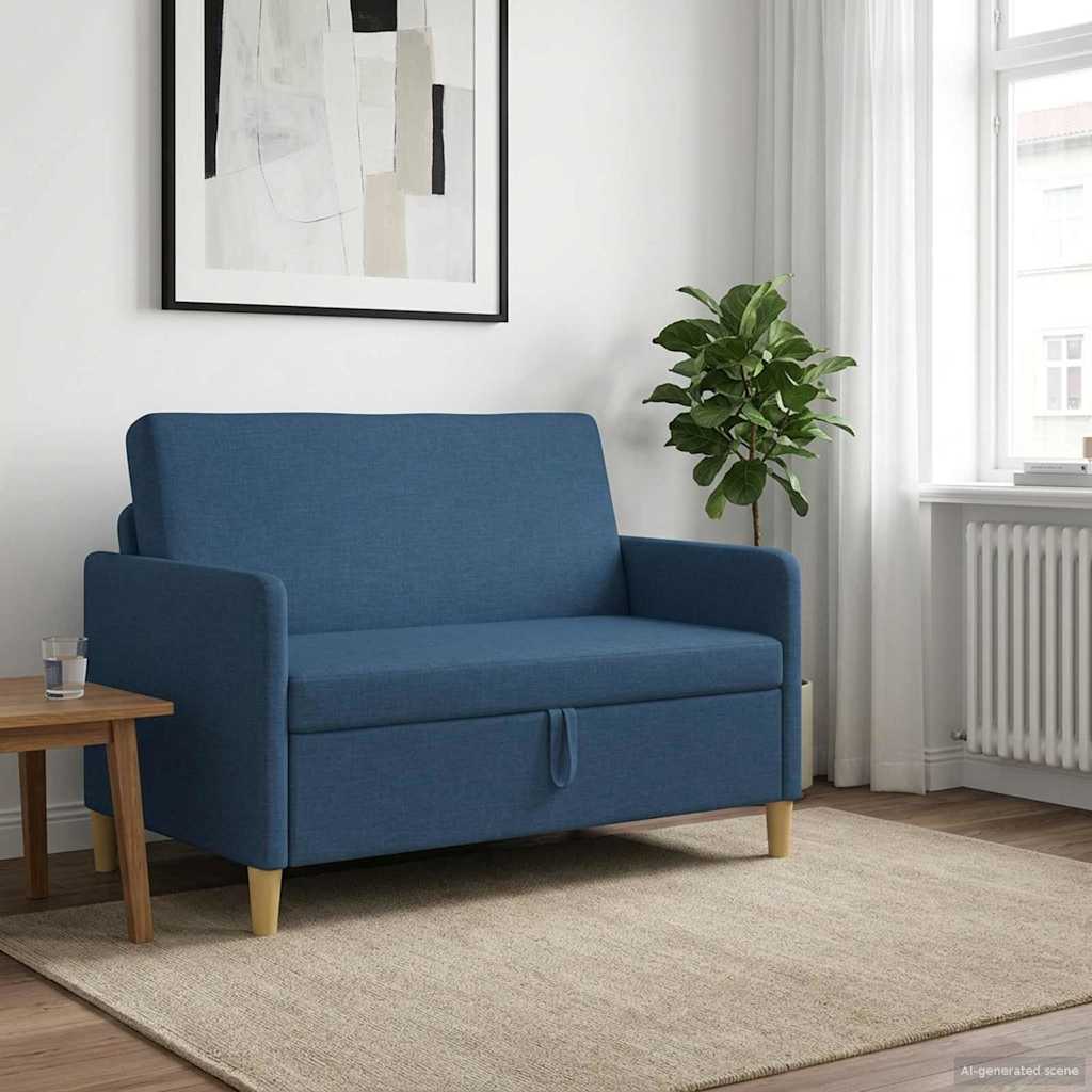 Sofa s pohranom Plava 122 x 78 x 87 cm Poliester