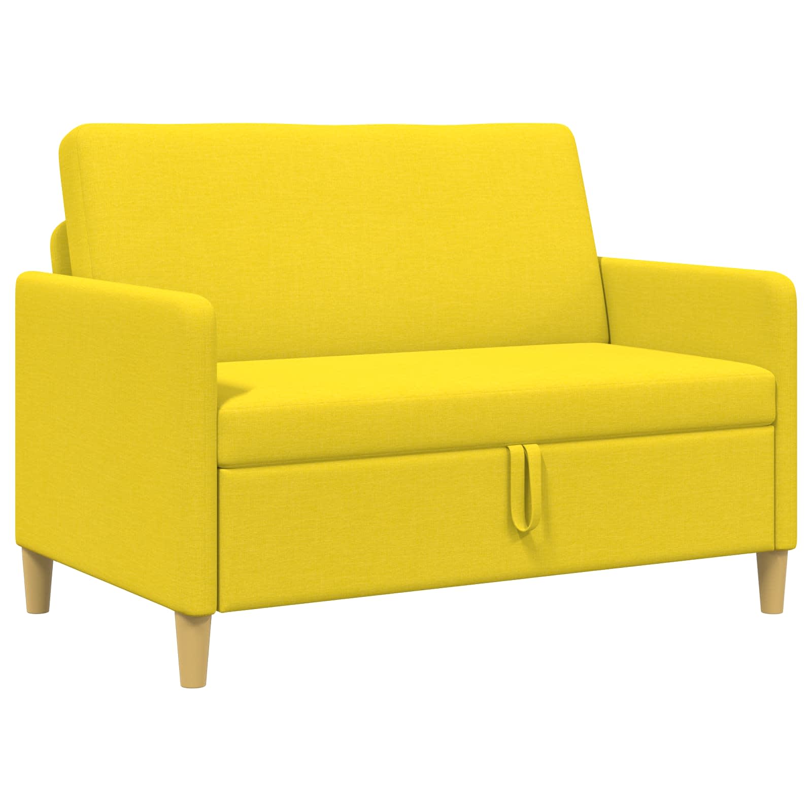 Sofa s pohranom Svijetlo žuta 122 x 78 x 87 cm Poliester