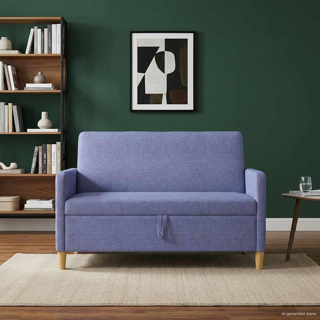 Sofa s pohranom Traper plava 122 x 78 x 87 cm Poliester