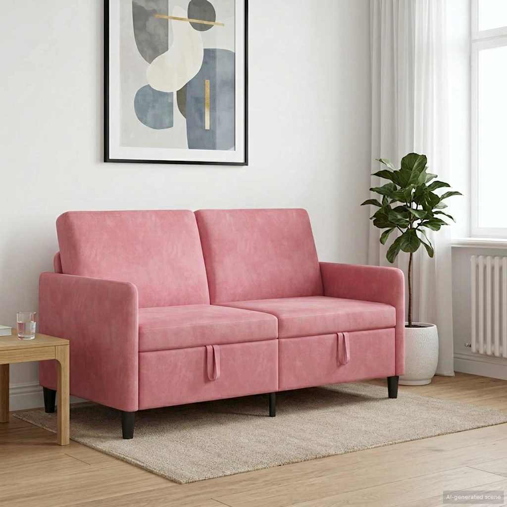Sofa s pohranom Ružičasta 152 x 78 x 87 cm Poliester