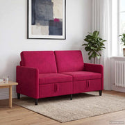 Sofa s pohranom Vinska crvena 152 x 78 x 87 cm Poliester