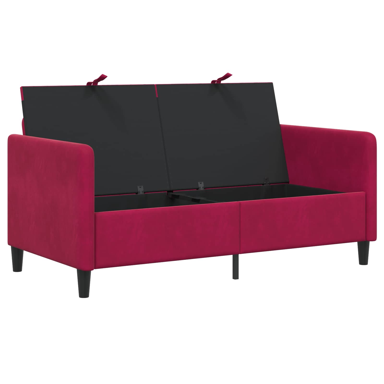 Sofa s pohranom Vinska crvena 152 x 78 x 87 cm Poliester
