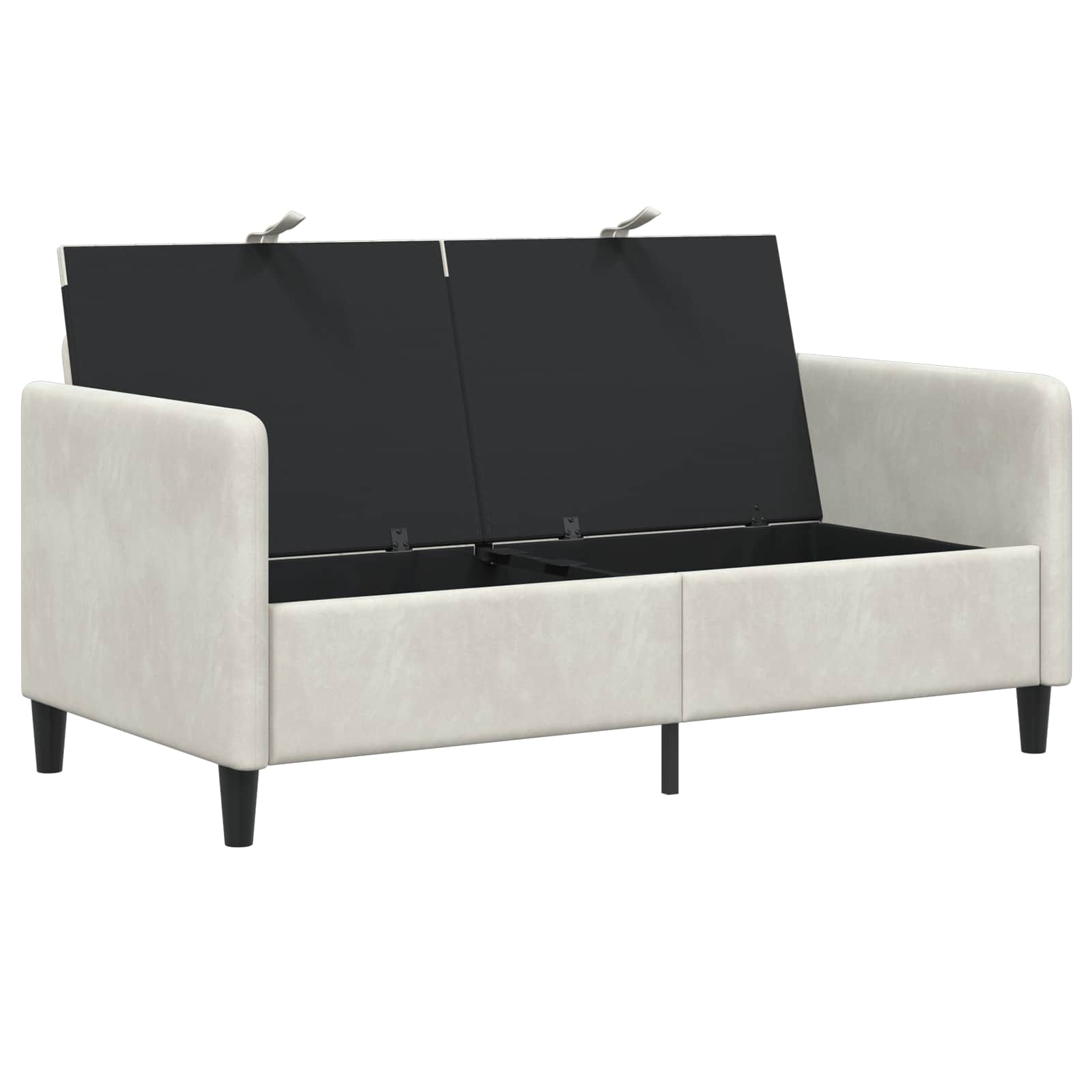 Sofa s pohranom Krem 152 x 78 x 87 cm Poliester