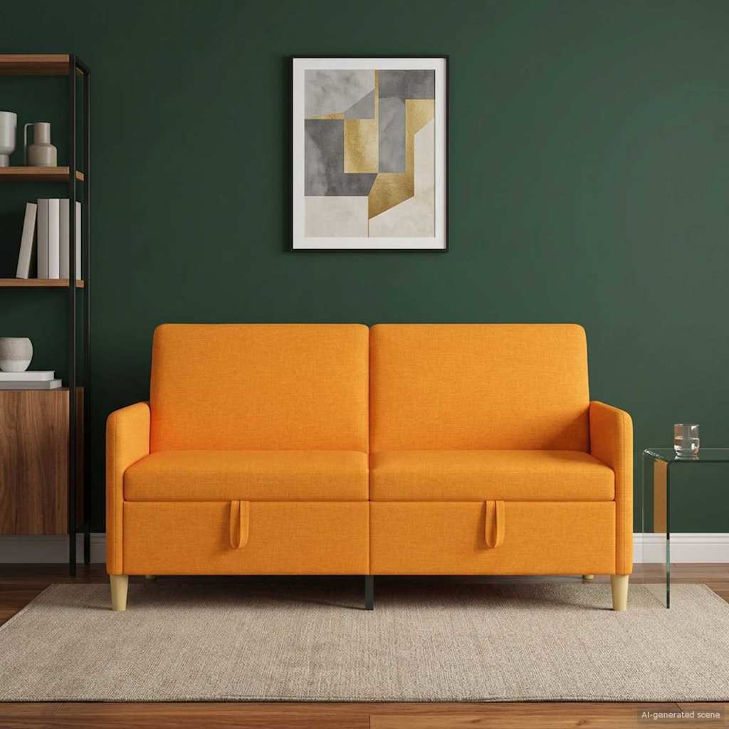 Sofa s pohranom Tamno žuta 172 x 78 x 87 cm Poliester